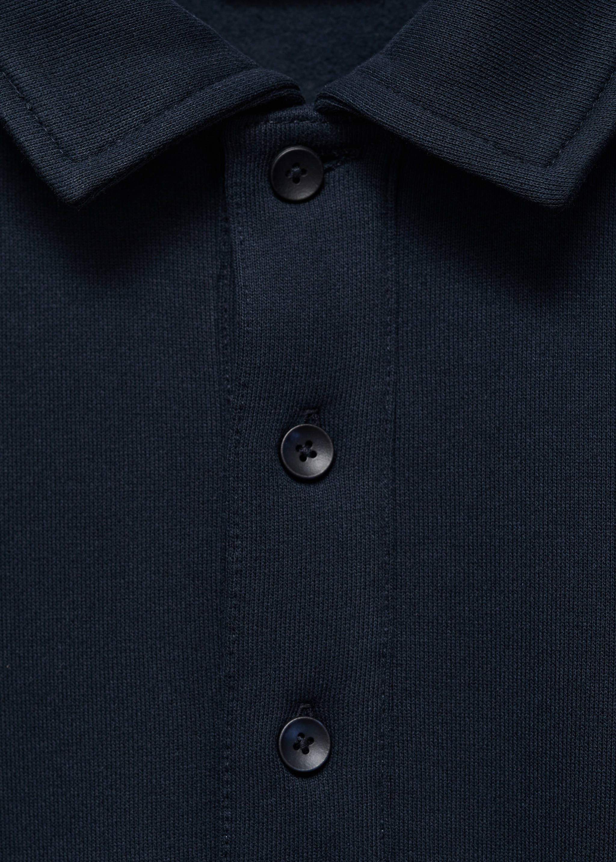 Brushed regular-fit polo sweatshirt - Details of the article 8
