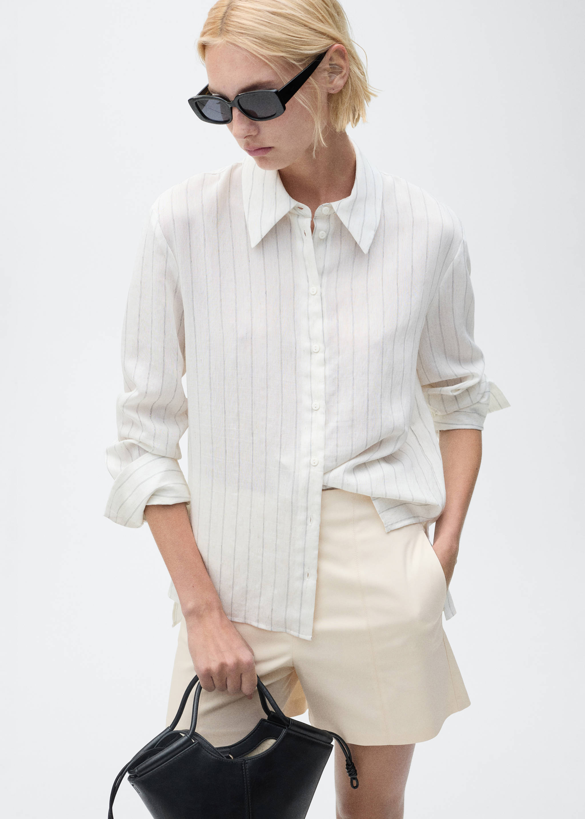 Short coton taille haute - Détail de l'article 1