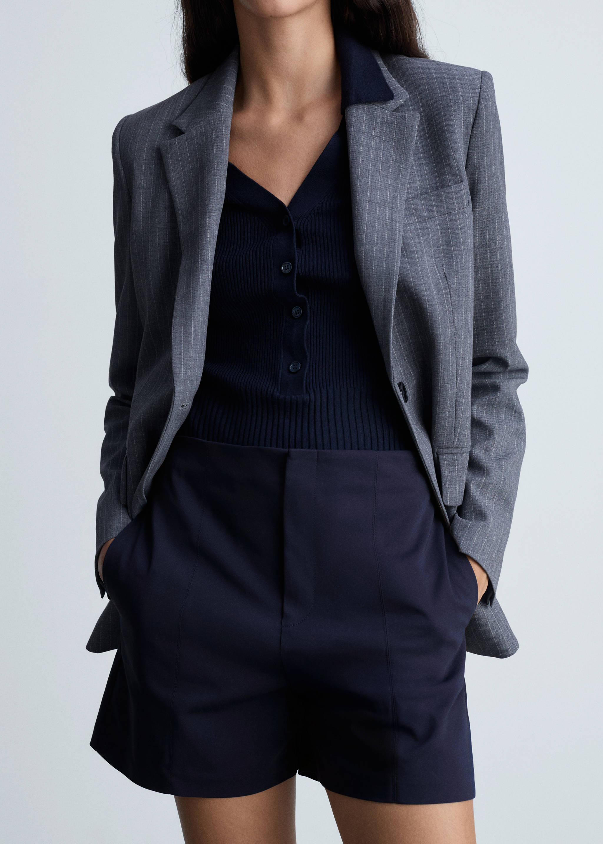 Short coton taille haute - Détail de l'article 1