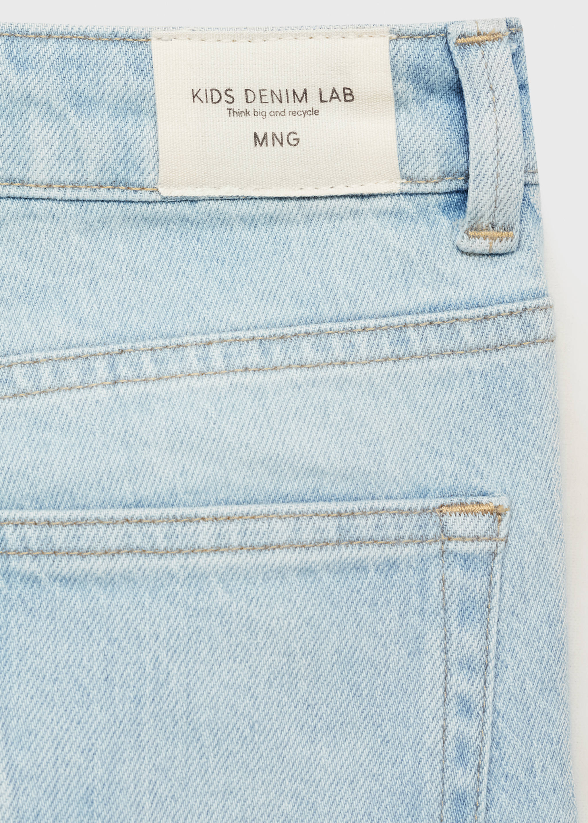 Straight jeans with turn-up - Details of the article 0