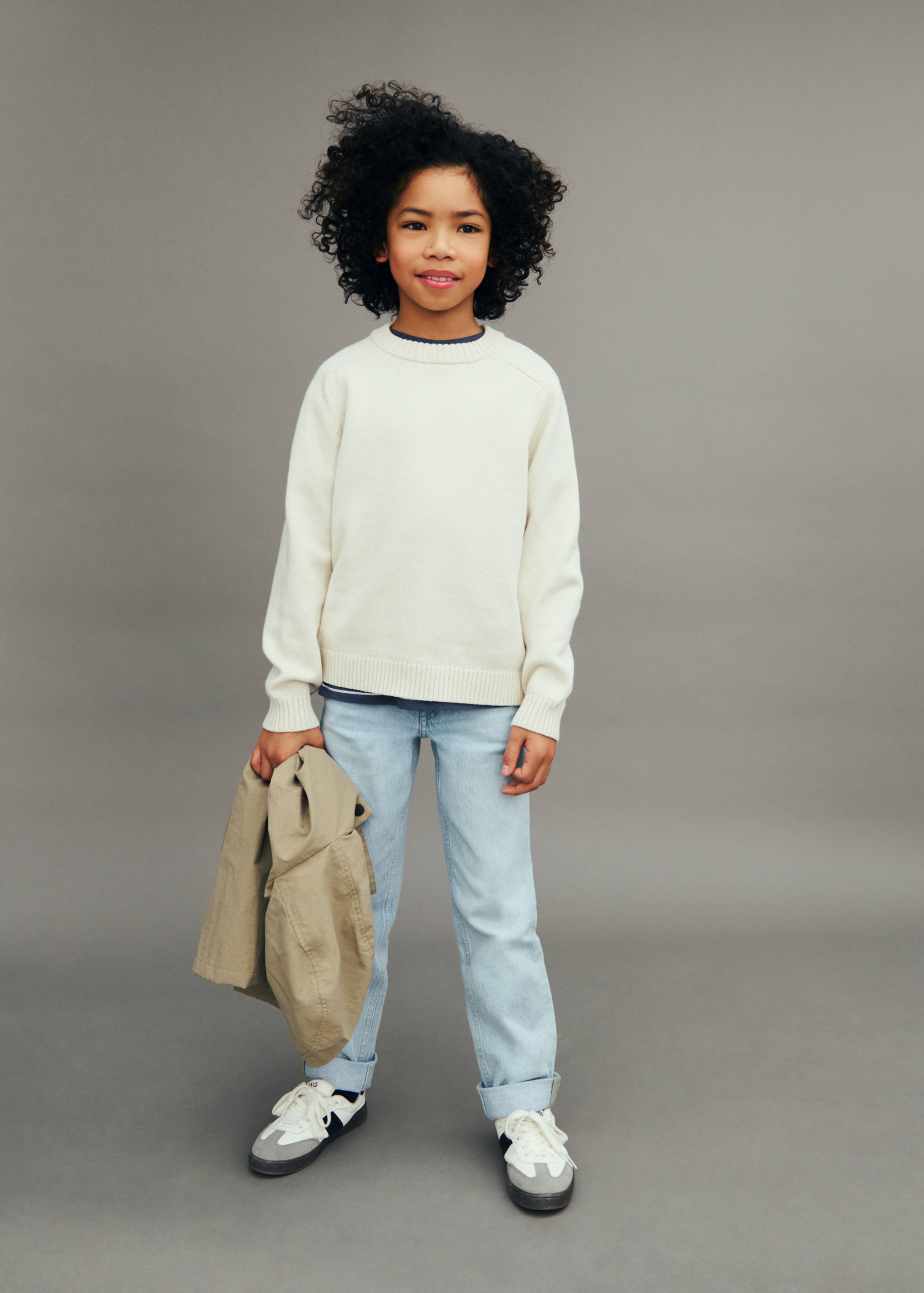 Straight jeans with turn-up - Details of the article 5