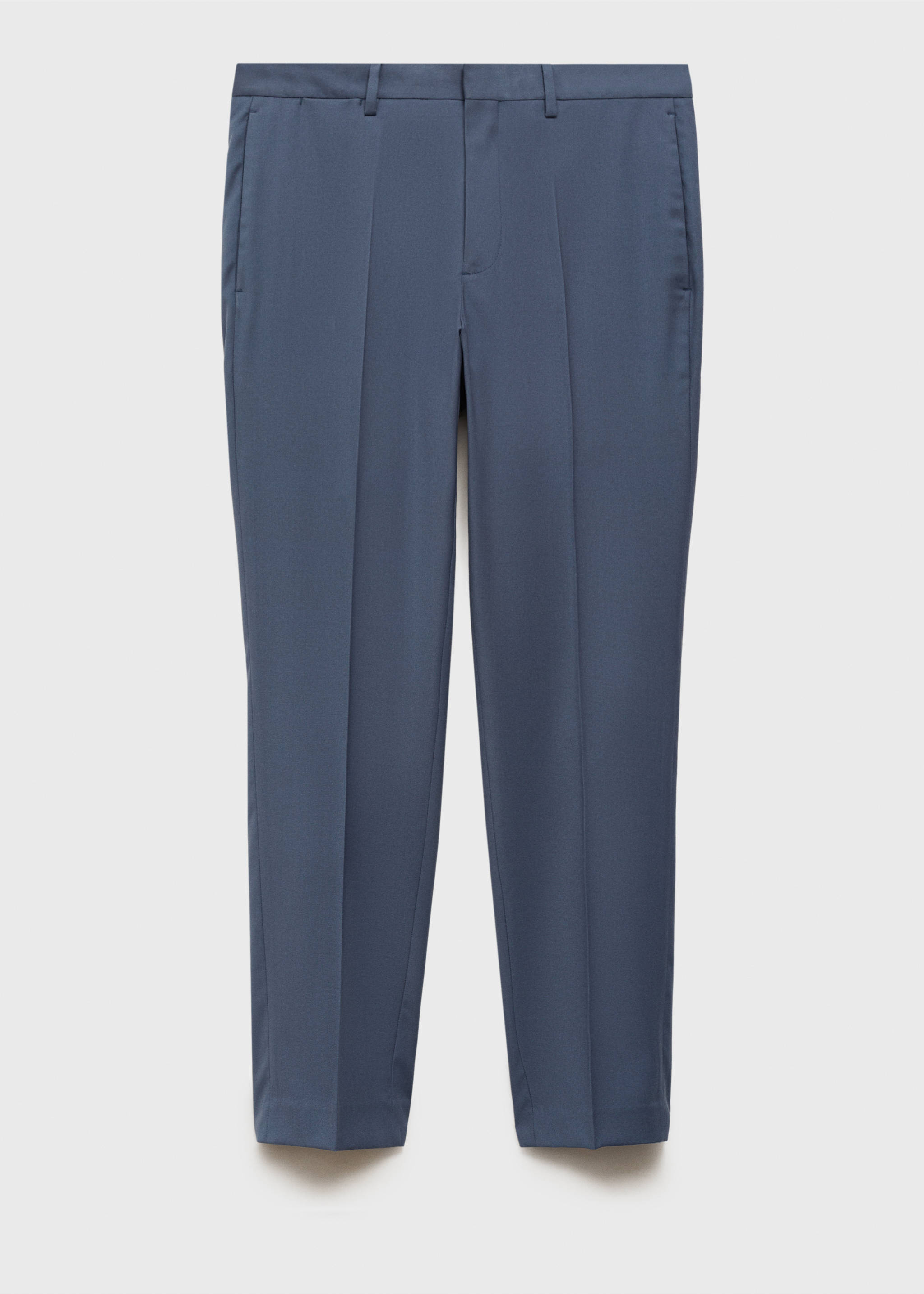 Süper slim fit streç kumaştan kumaş pantolon - Modelsiz ürün, Gök Mavisi. Ref: 87020632-00.