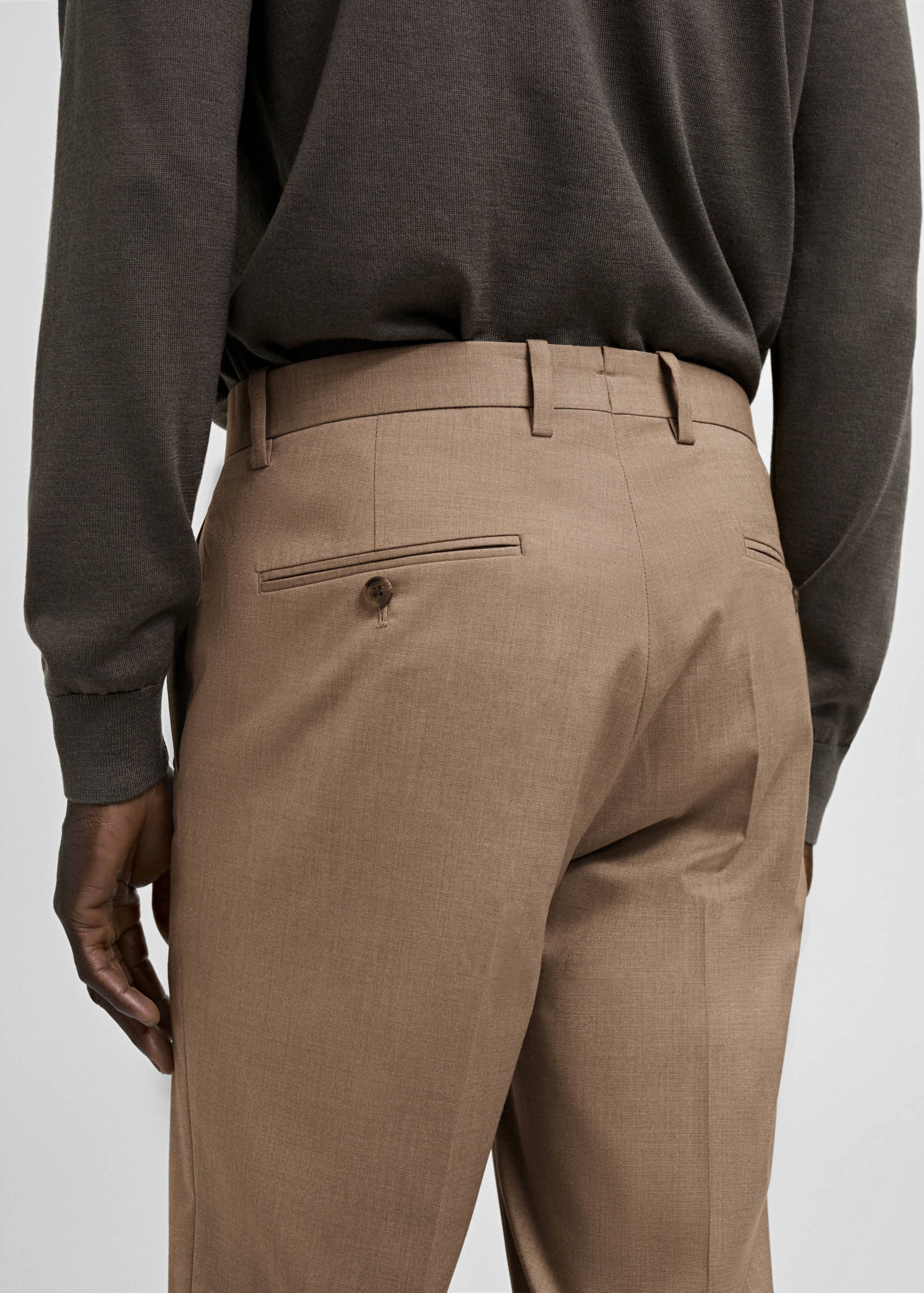 Milan slim-fit suit trousers - Details of the article 6