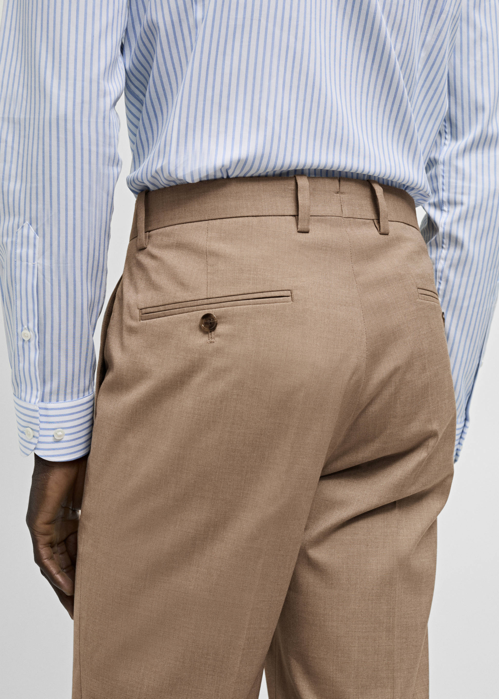 米兰修身版型西装裤 - null