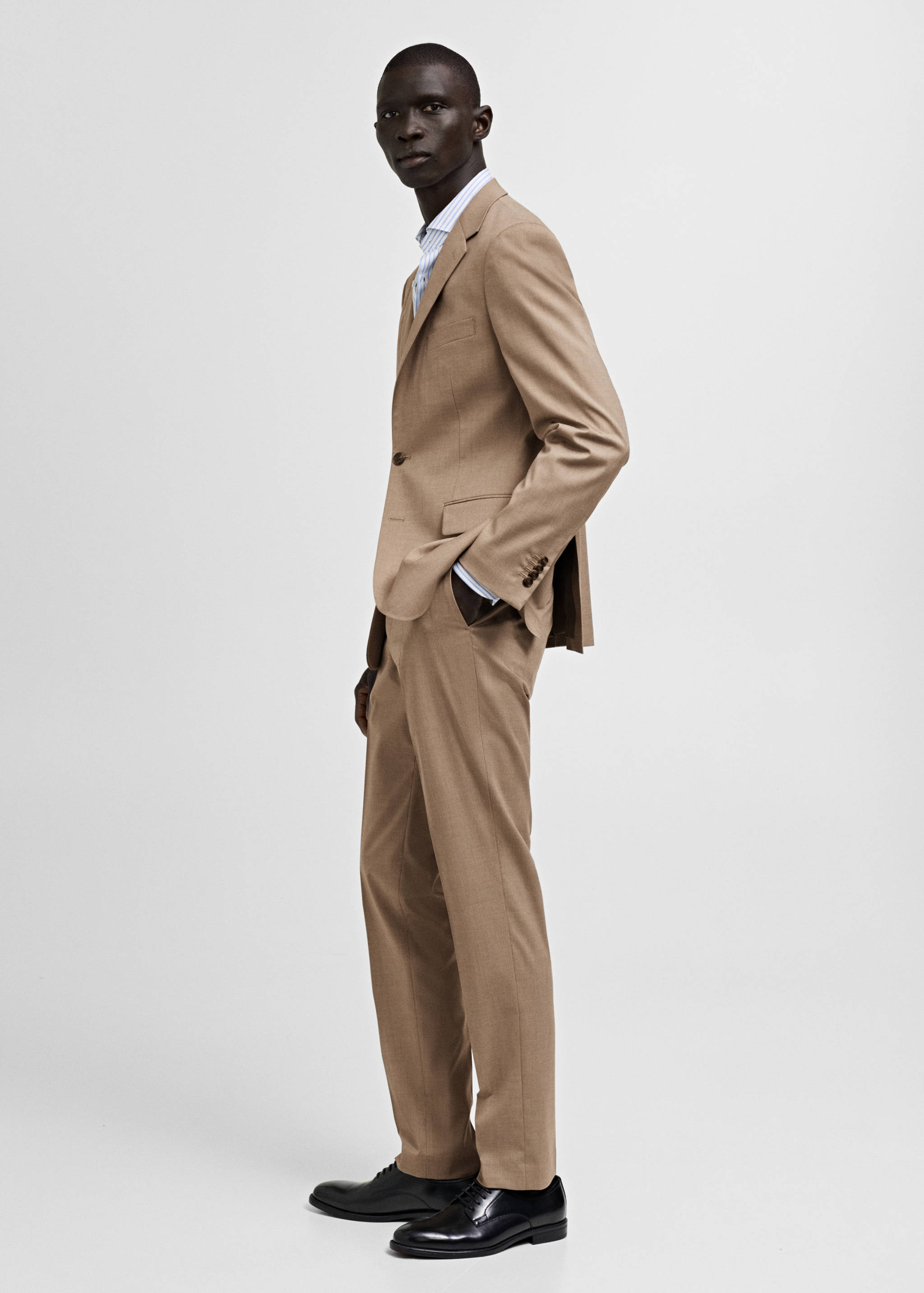 米兰修身版型西装裤 - null