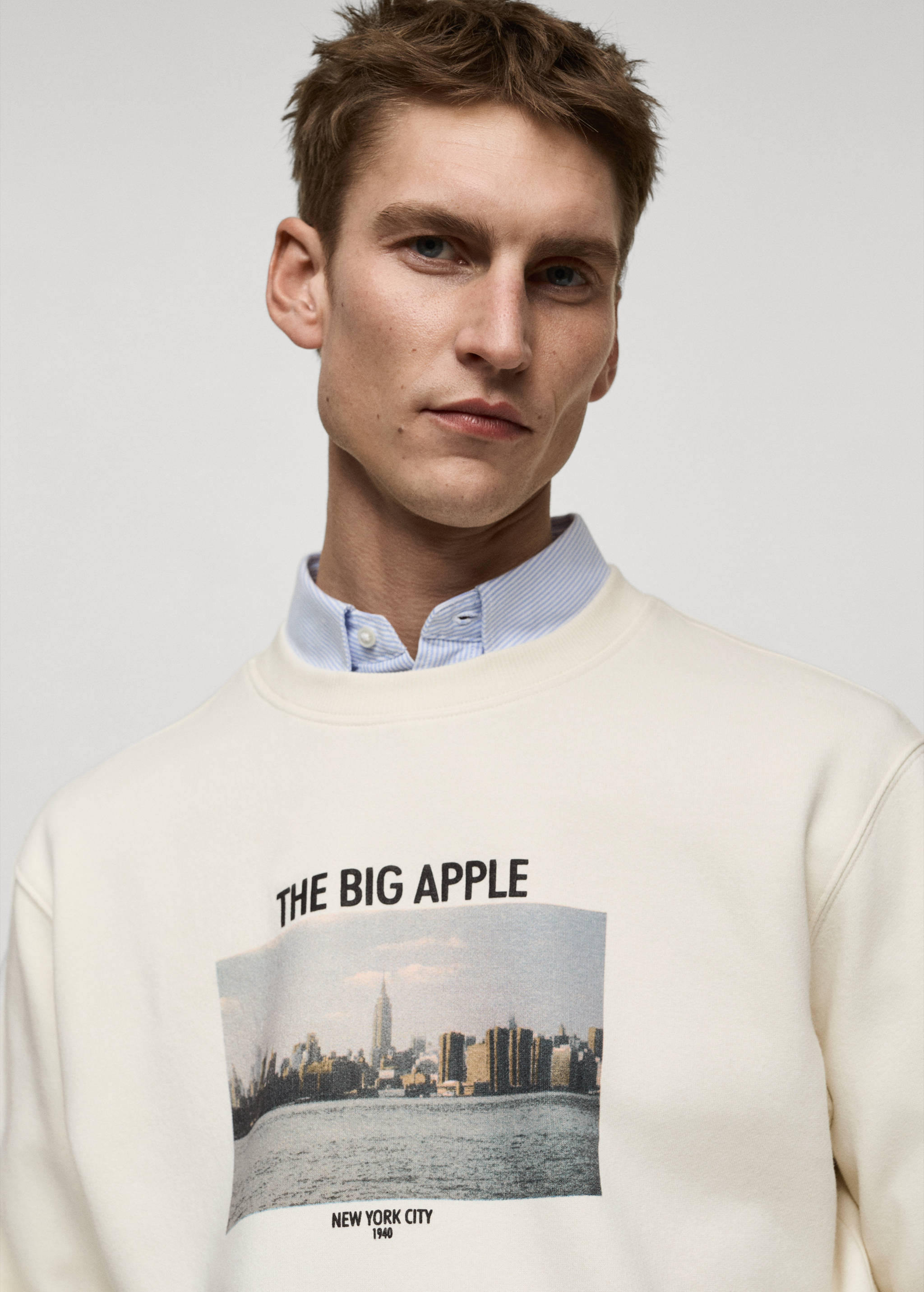 Graphic-print cotton sweatshirt - Details of the article 1