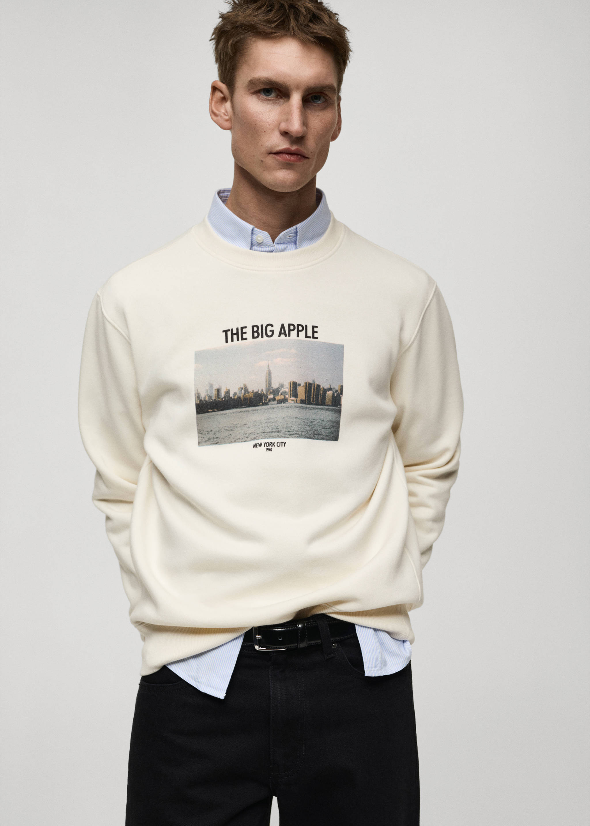 Graphic-print cotton sweatshirt - Details of the article 2