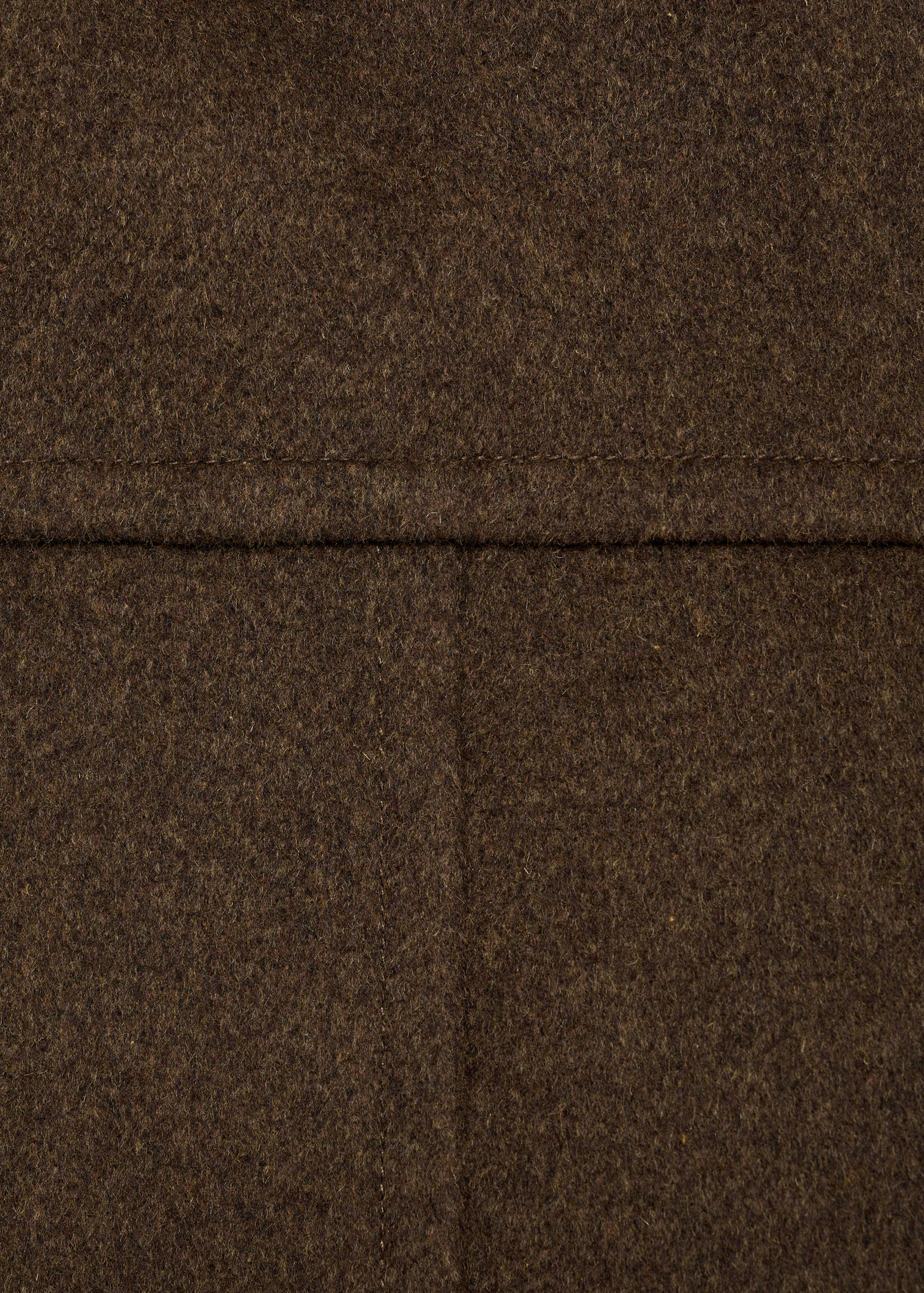 Midi wool coat with wraparound collar - Details of the article 0
