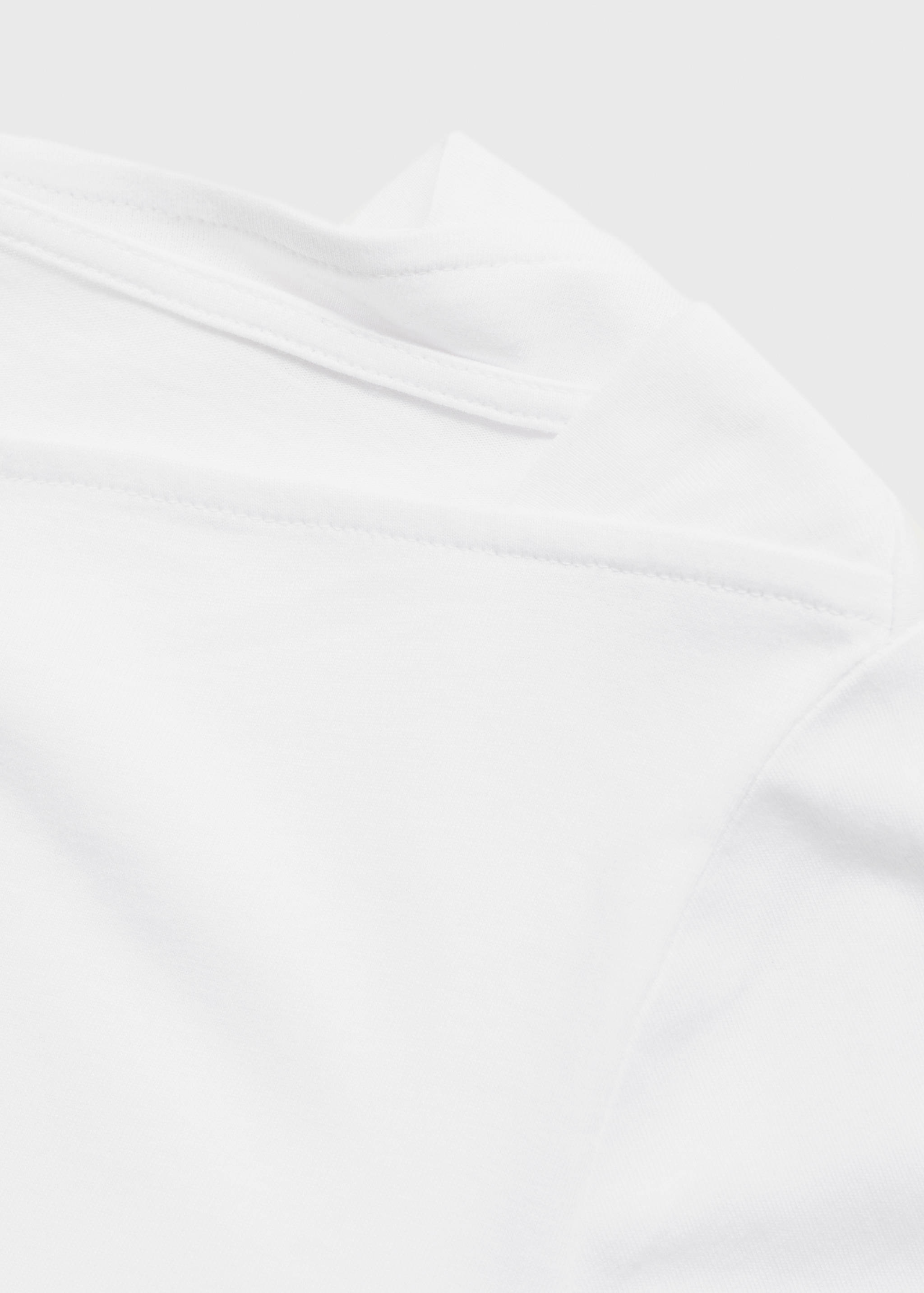 Cotton boat neck t-shirt - Details of the article 8