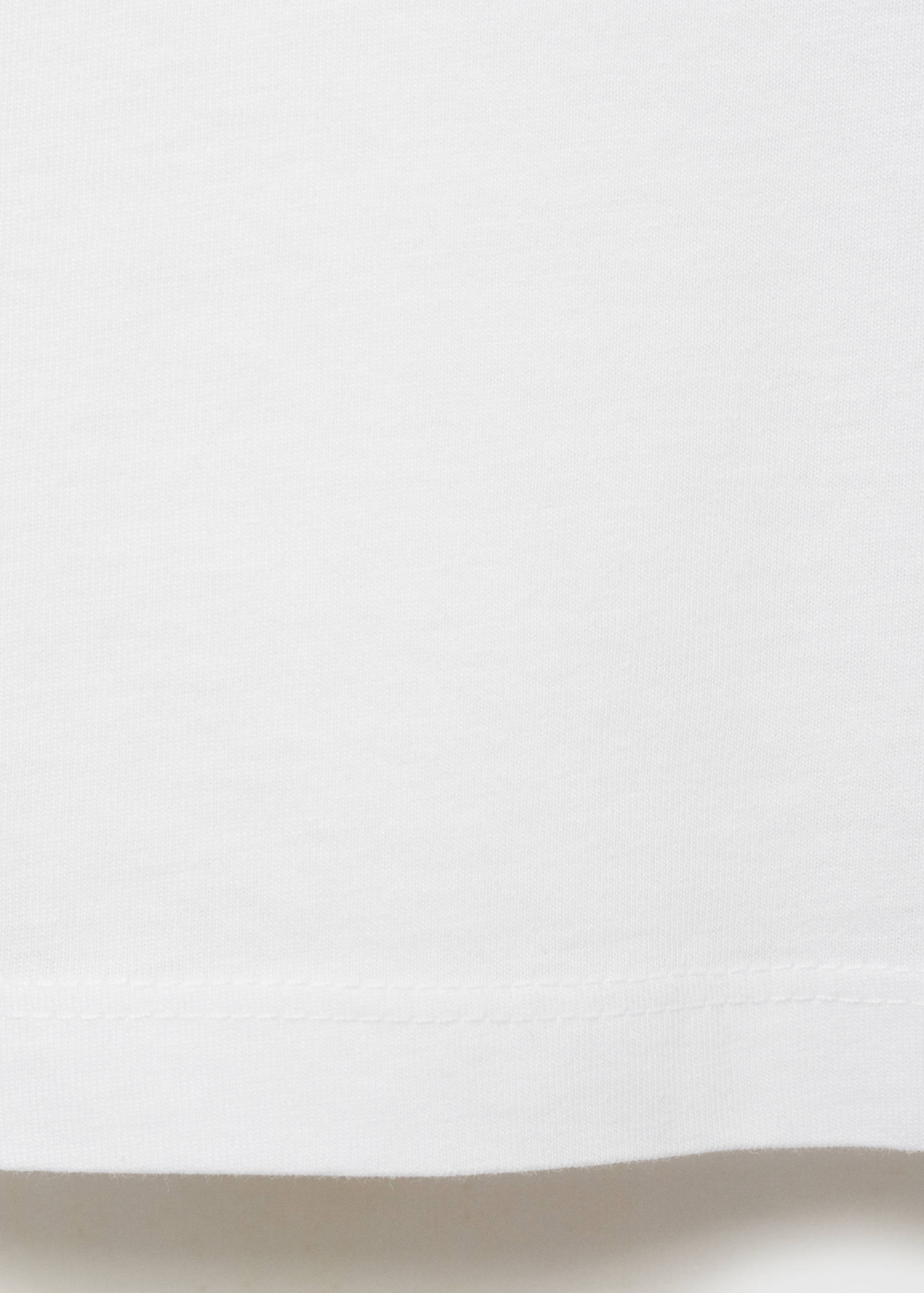 Cotton boat neck t-shirt - Details of the article 0