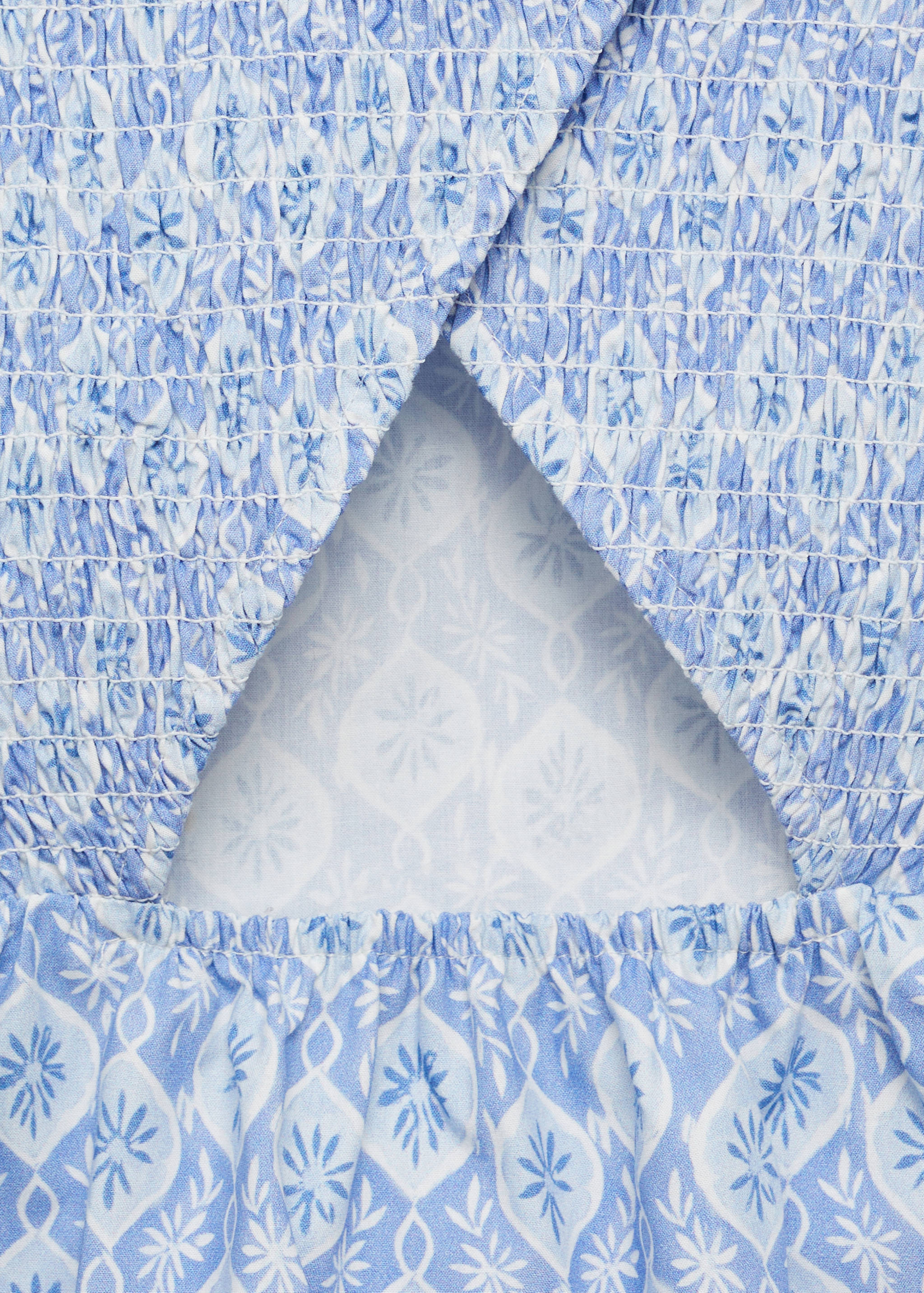 Printed ruffle dress - Details of the article 0