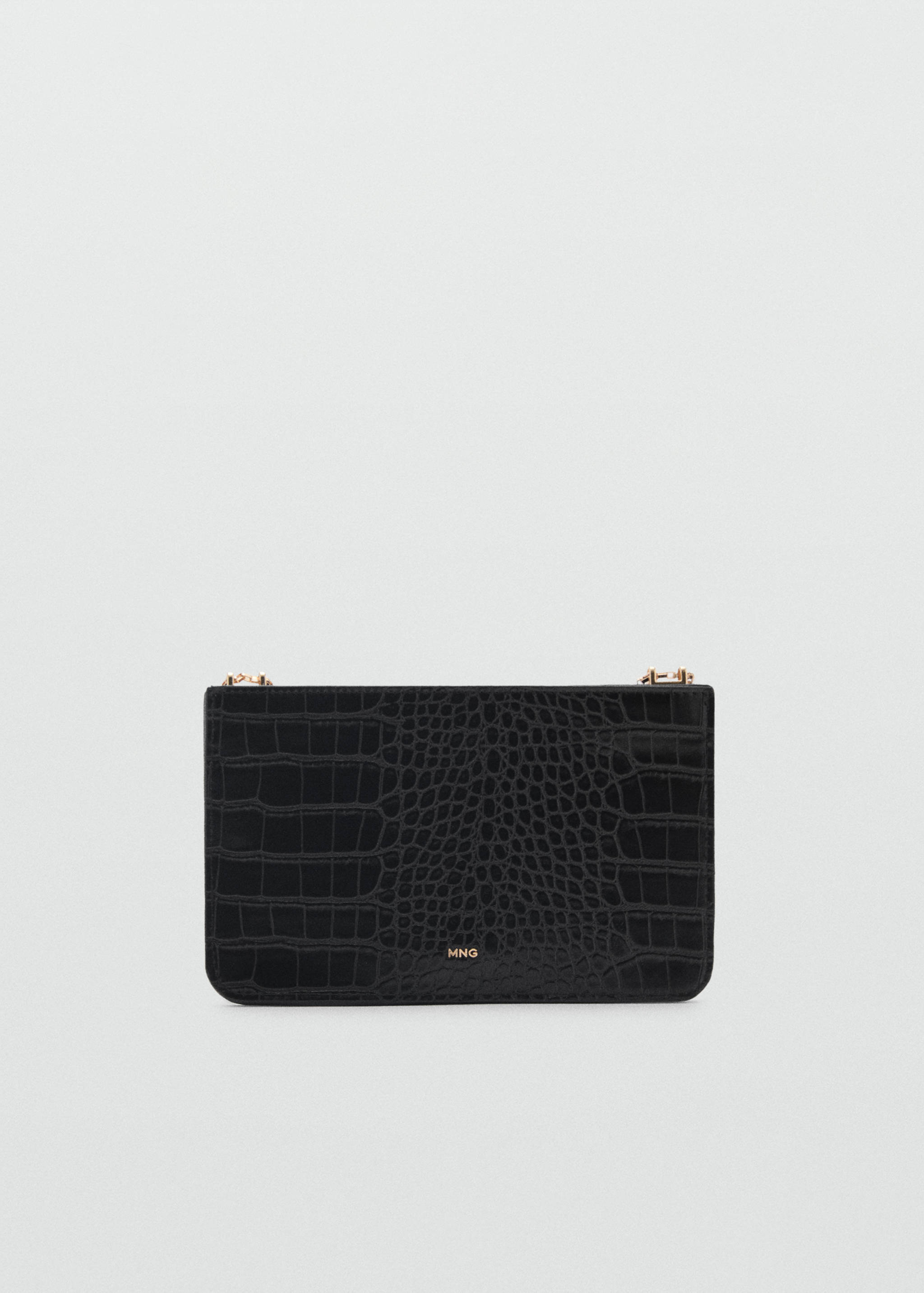 Croc-effect cardholder with chain - Article without model