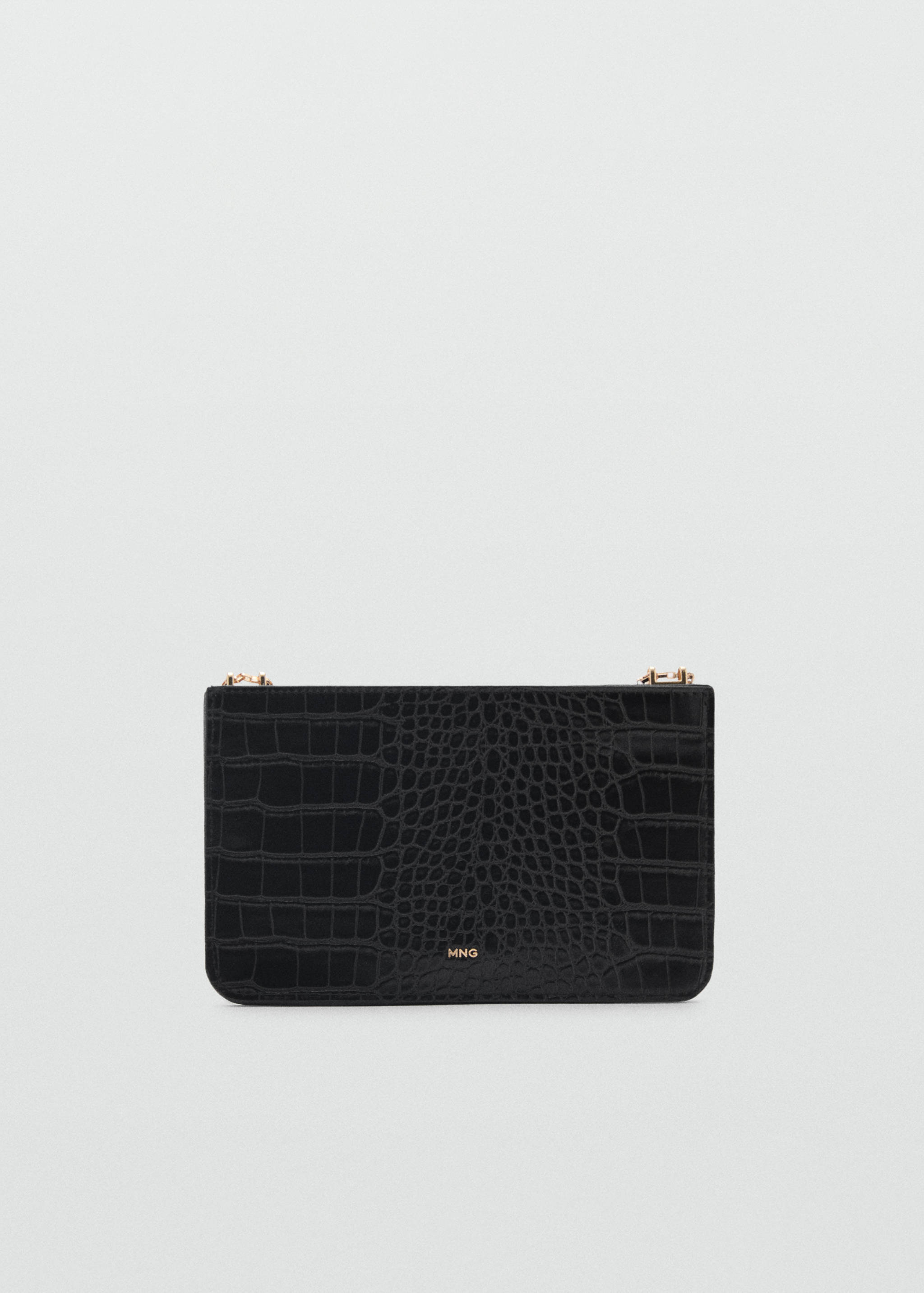 Croc-effect cardholder with chain - Article without model