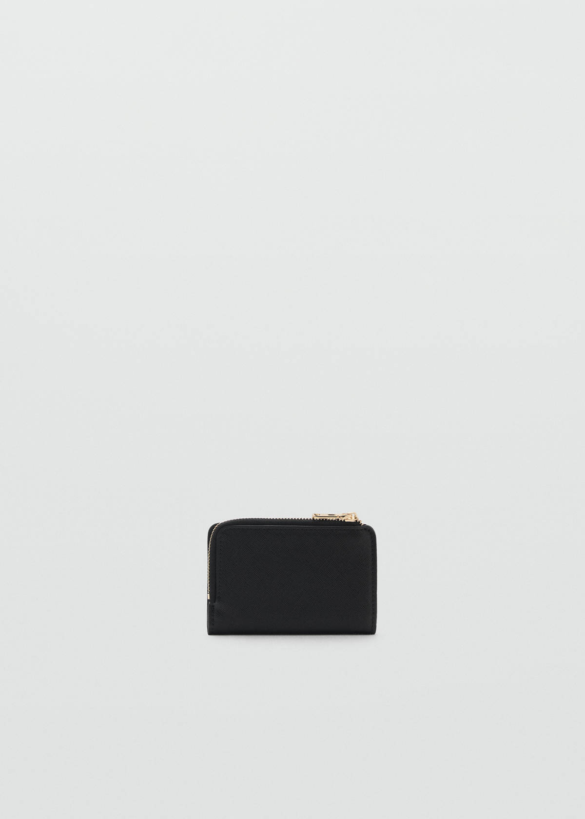 Faux-leather wallet — Black