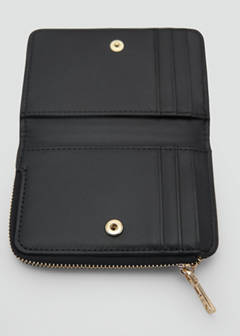 Faux-leather wallet — Black 4