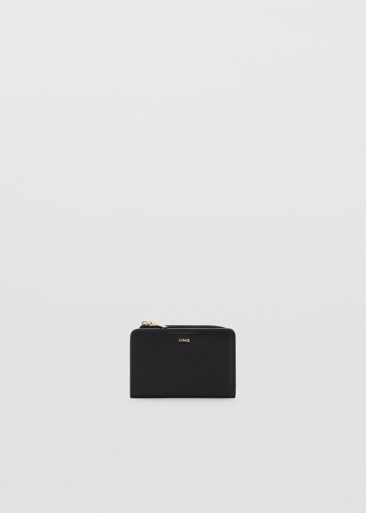 Faux-leather wallet — Black