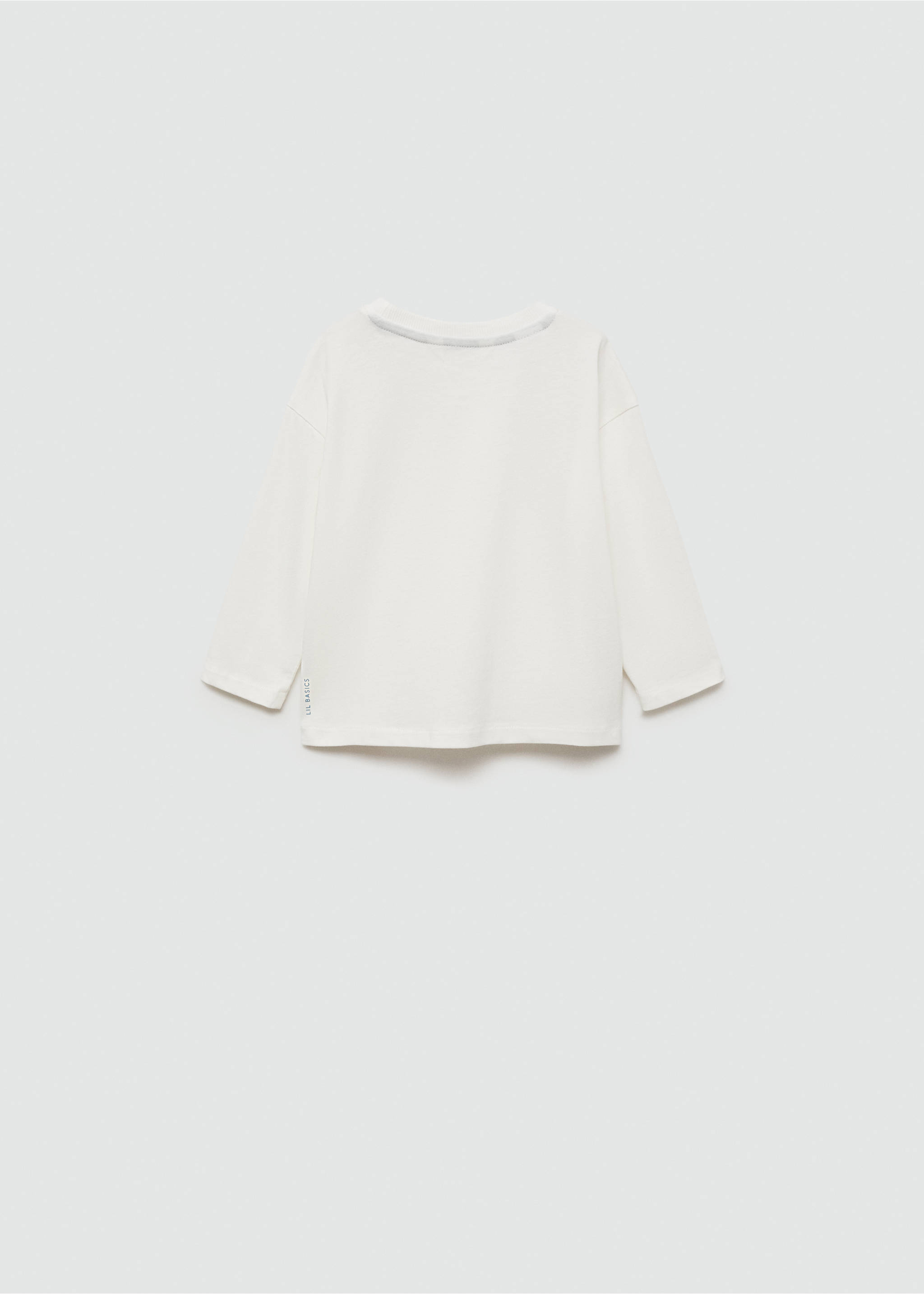 Camiseta bolsillo parche - Reverso del artículo, Blanco roto. Ref: 87020650-00.