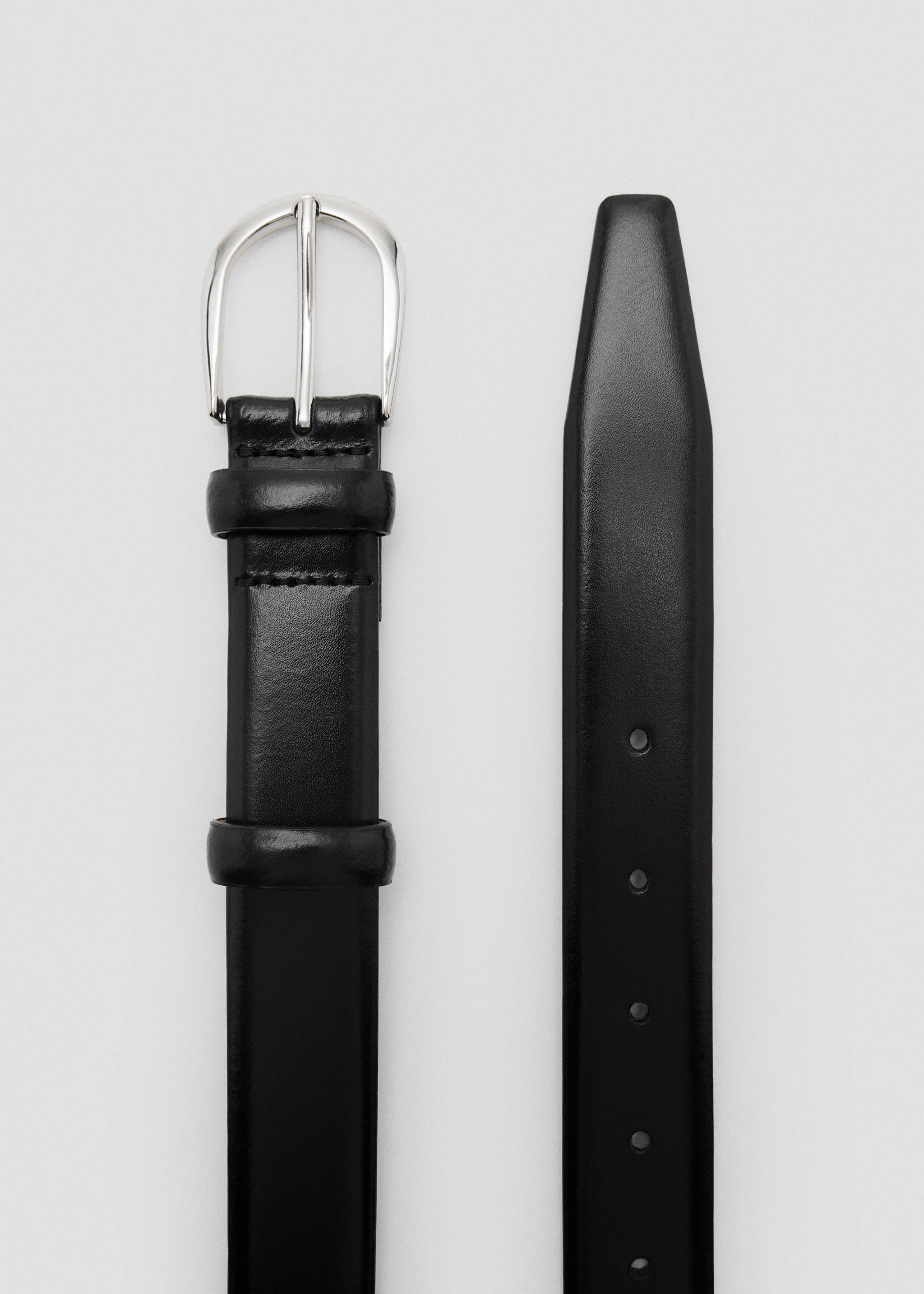 Buckle leather belt - Details of the article 1