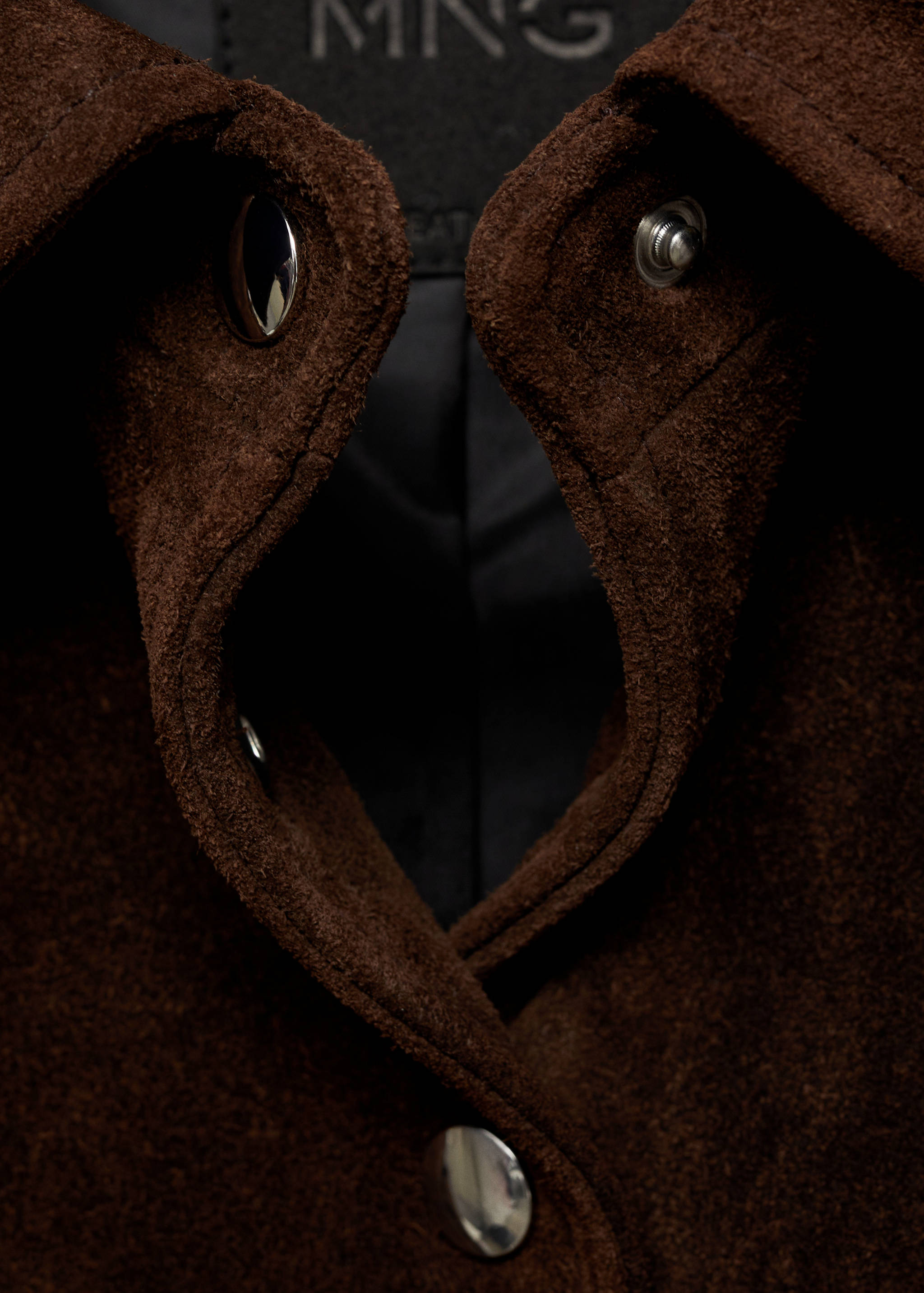 Suede jacket with pockets - Details of the article 8