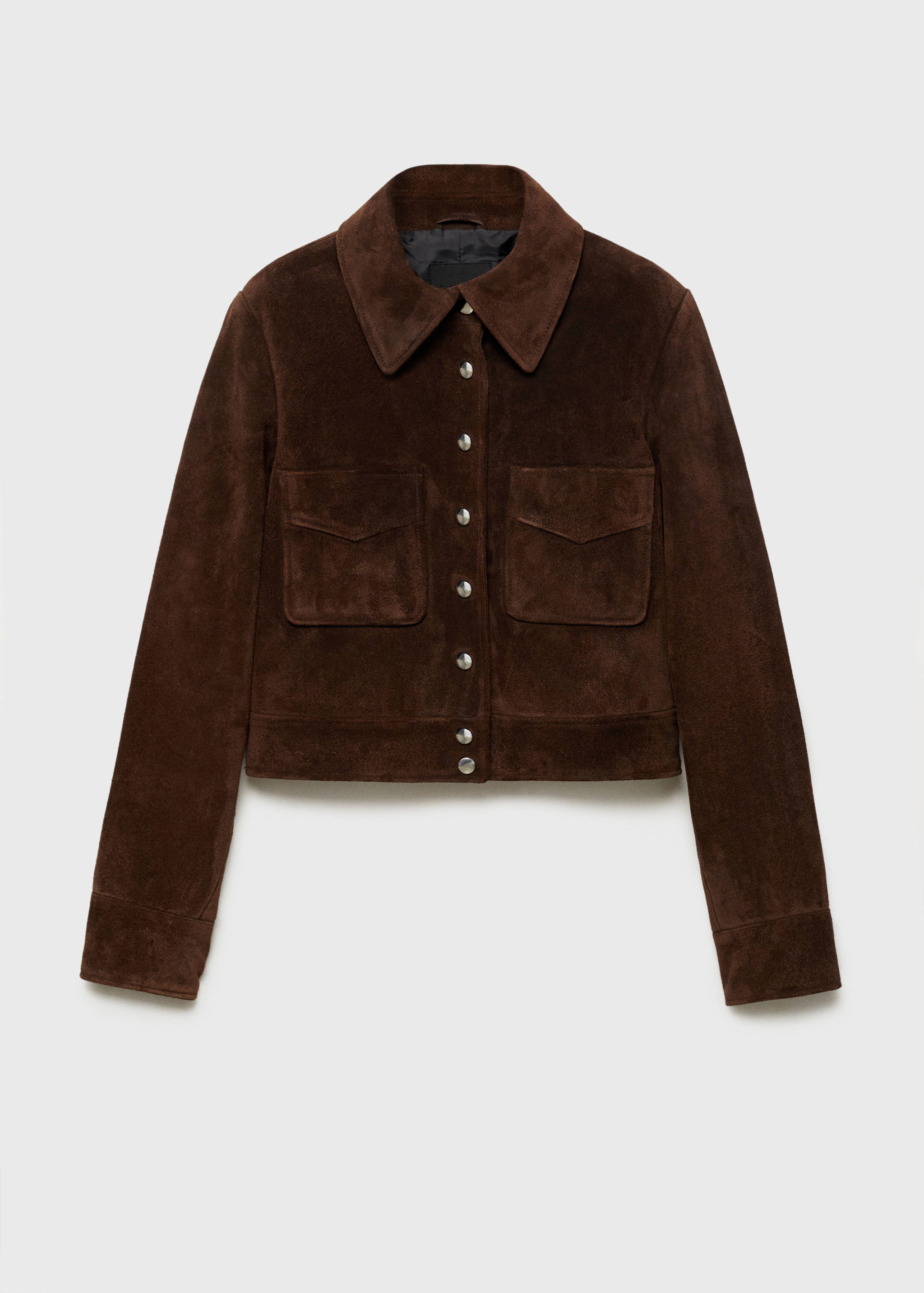 Suede jacket with pockets - Article without model