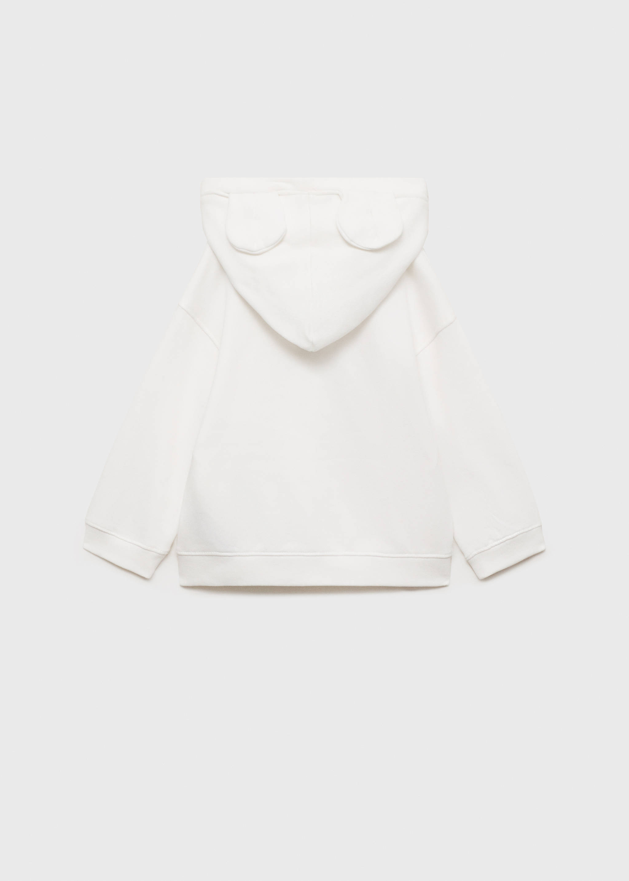 Kapüşonu kulak detaylı sweatshirt - Ürünün arkası