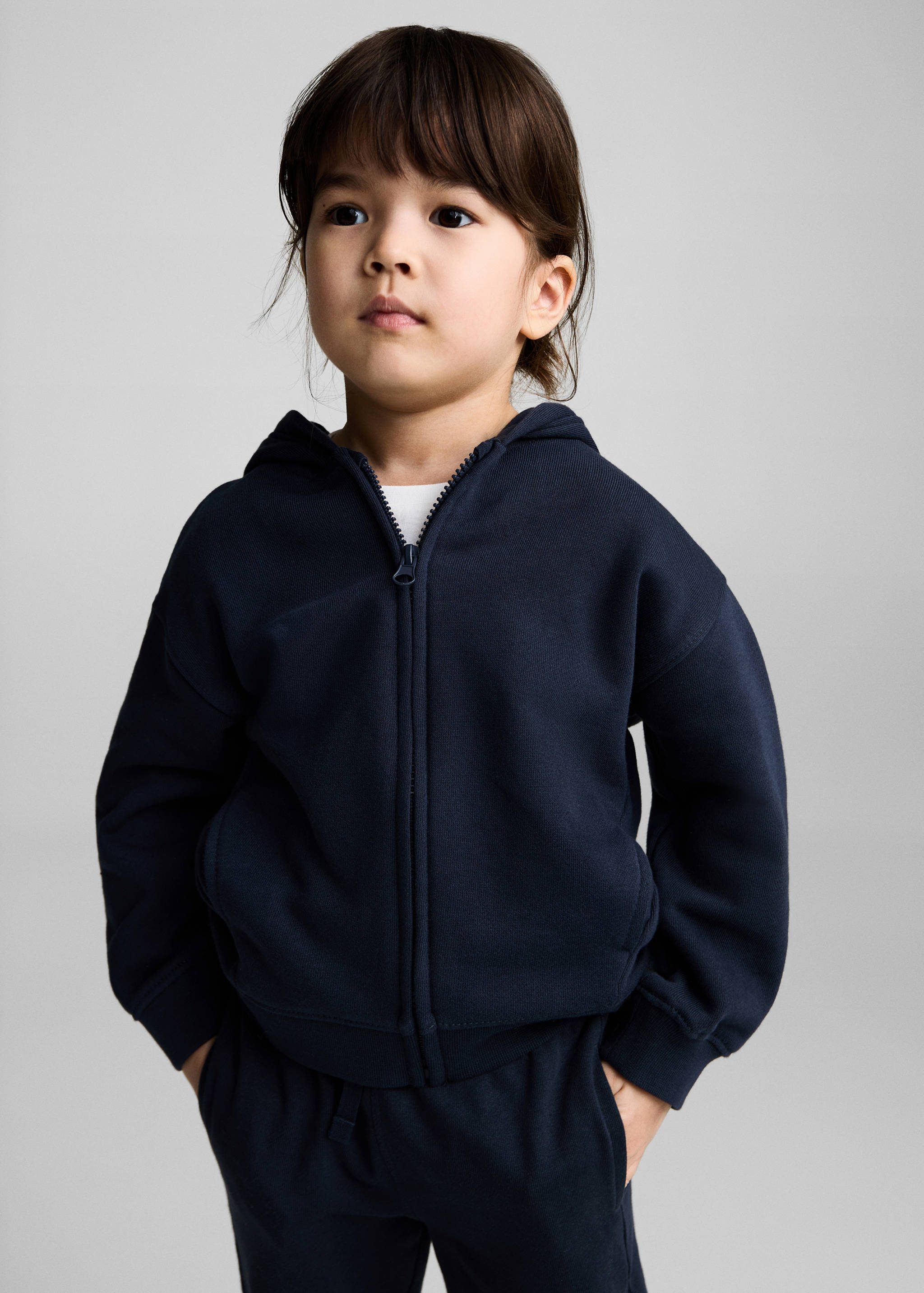 Kapüşonu kulak detaylı sweatshirt - Orta plan