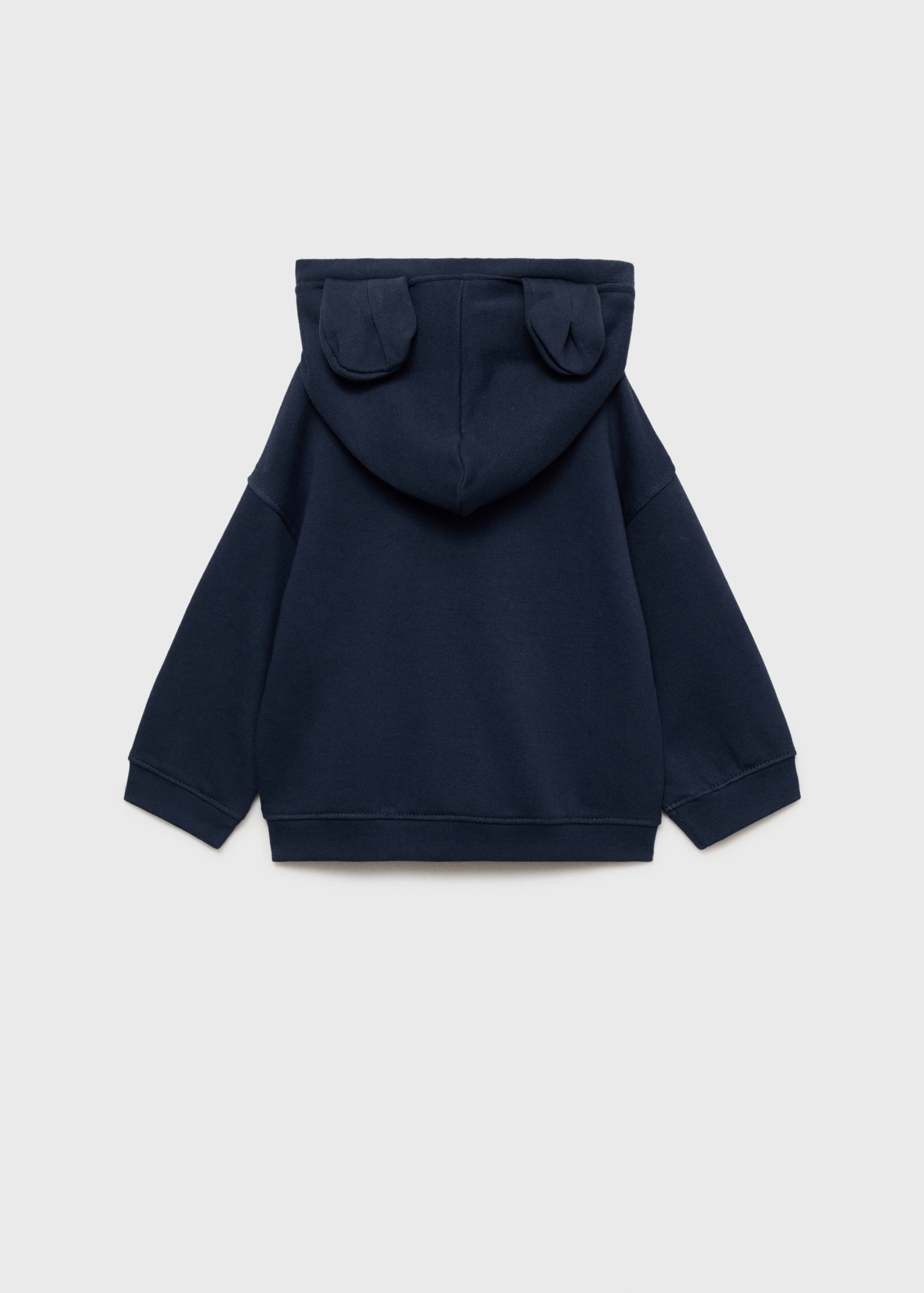 Kapüşonu kulak detaylı sweatshirt - Ürünün arkası