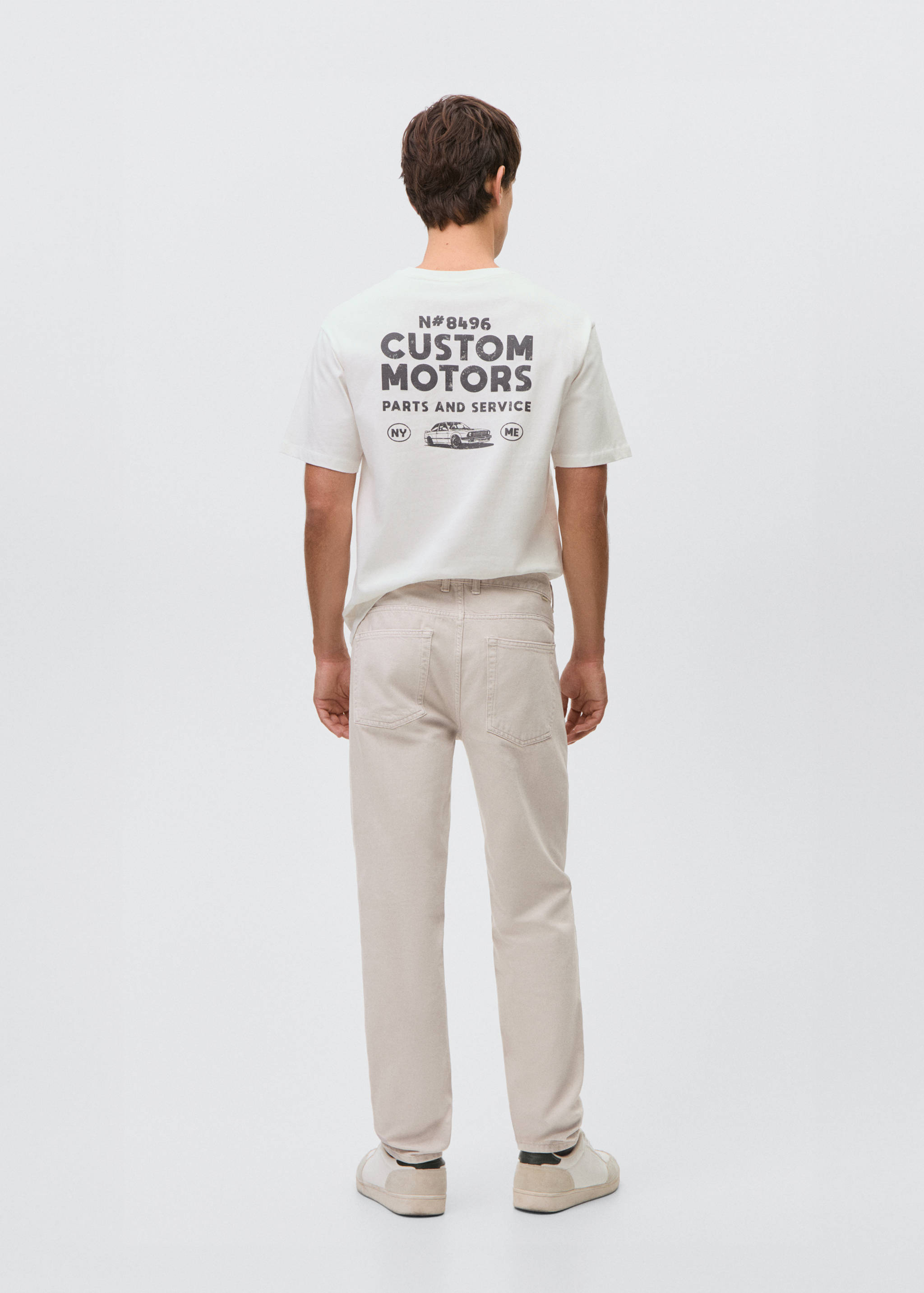 Дънки с права кройка - Обратна страна на артикула