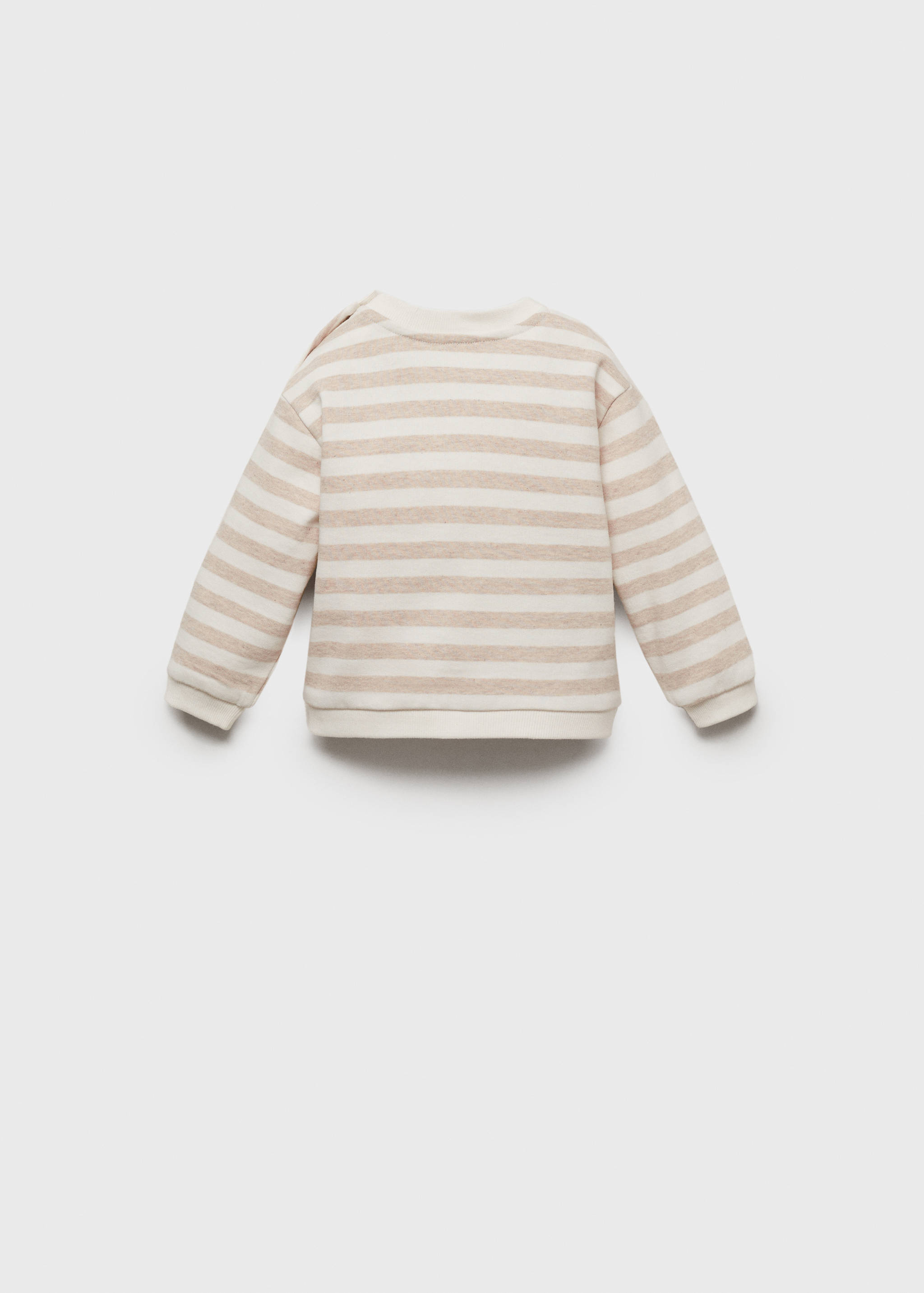 Striped cotton-blend sweatshirt - Reverse of the article