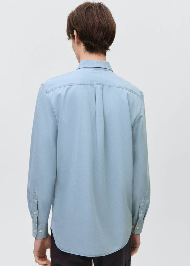 Oxford cotton shirt — Denim Grey