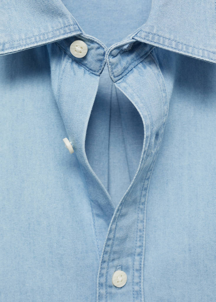 Oxford cotton shirt — Denim Grey