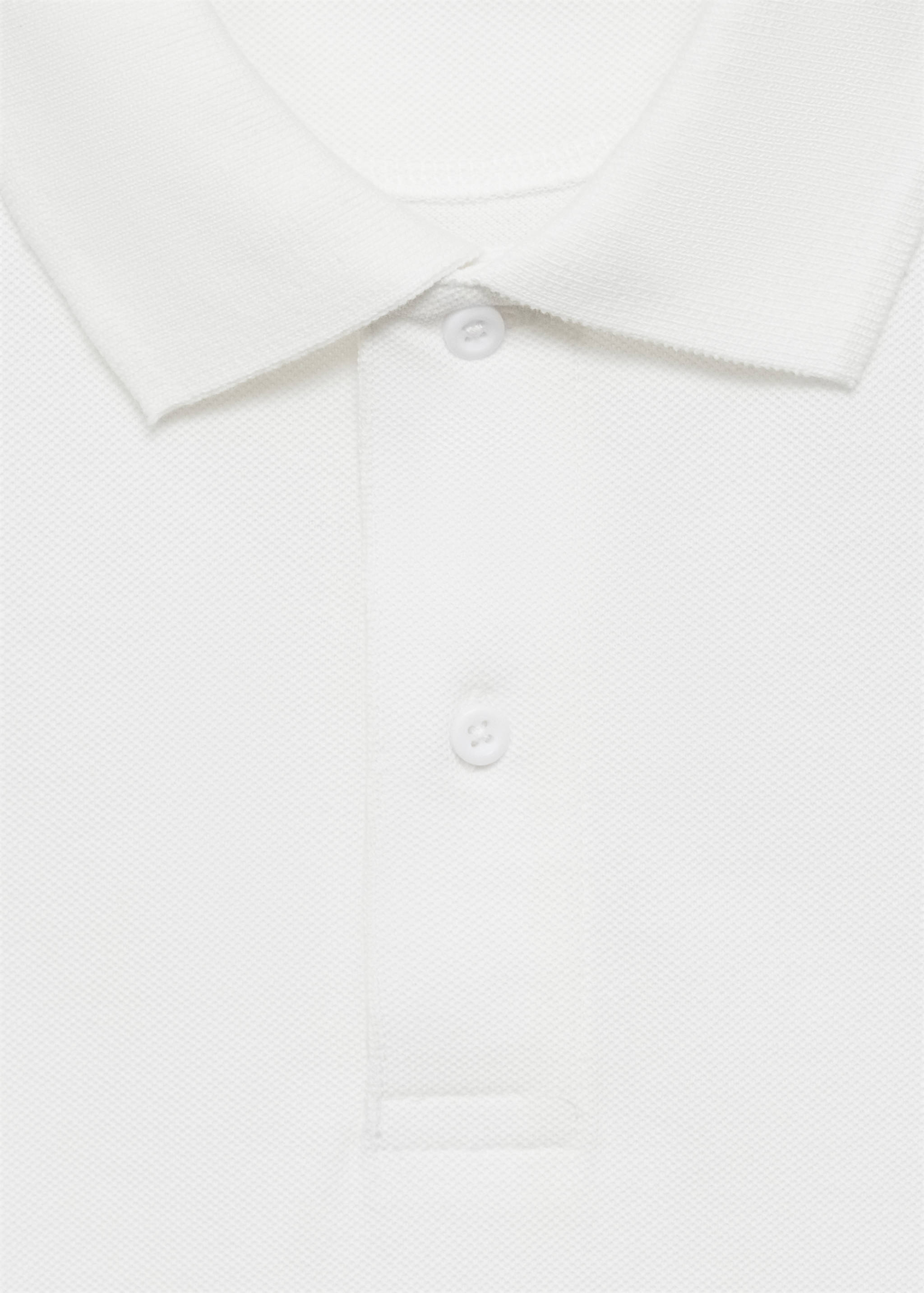 Cotton piqué polo shirt - Details of the article 0