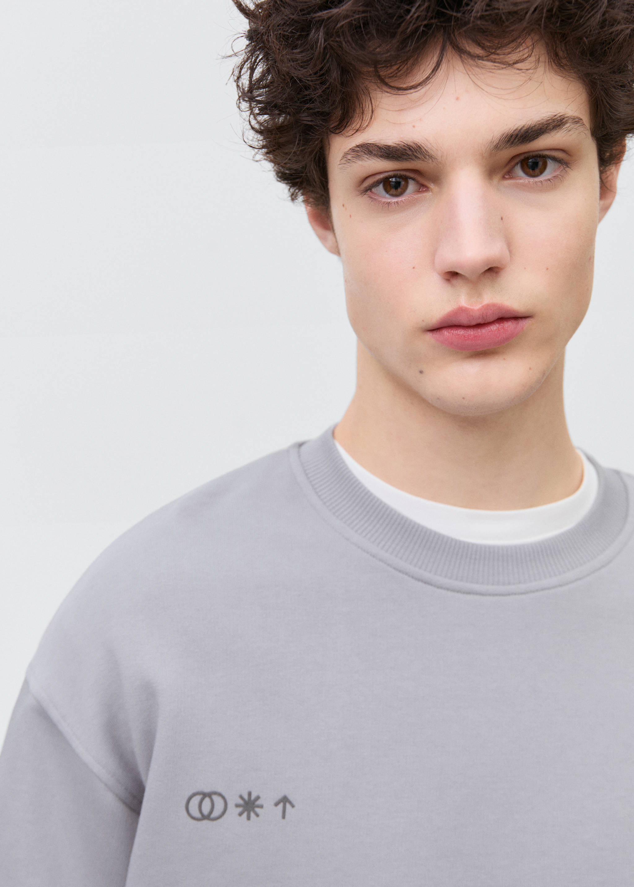 Message cotton sweatshirt - Details of the article 1