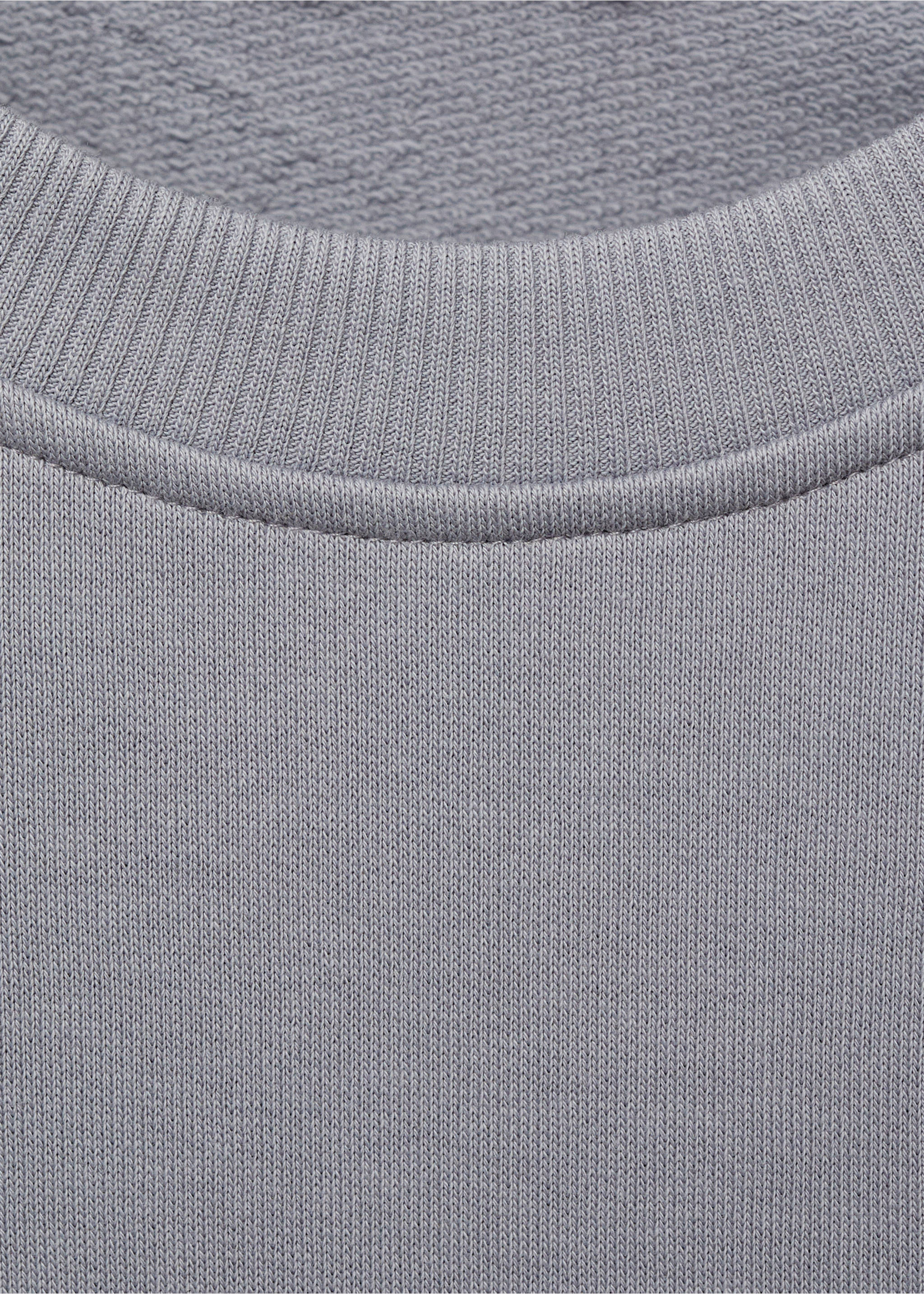 Message cotton sweatshirt - Details of the article 0, Sky Blue. Ref: 87021061-00.