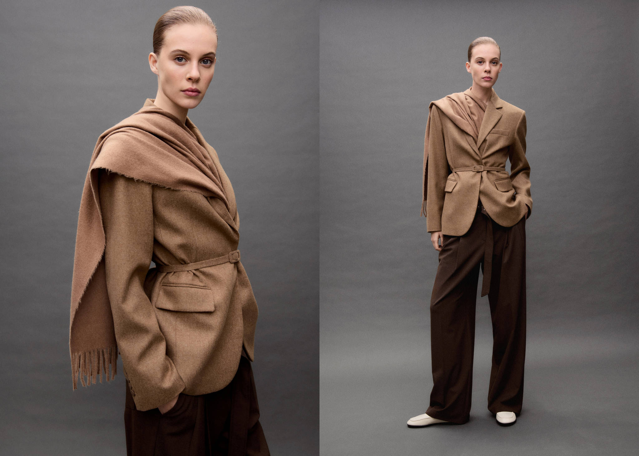 Belt suit trousers - Panoramic plane