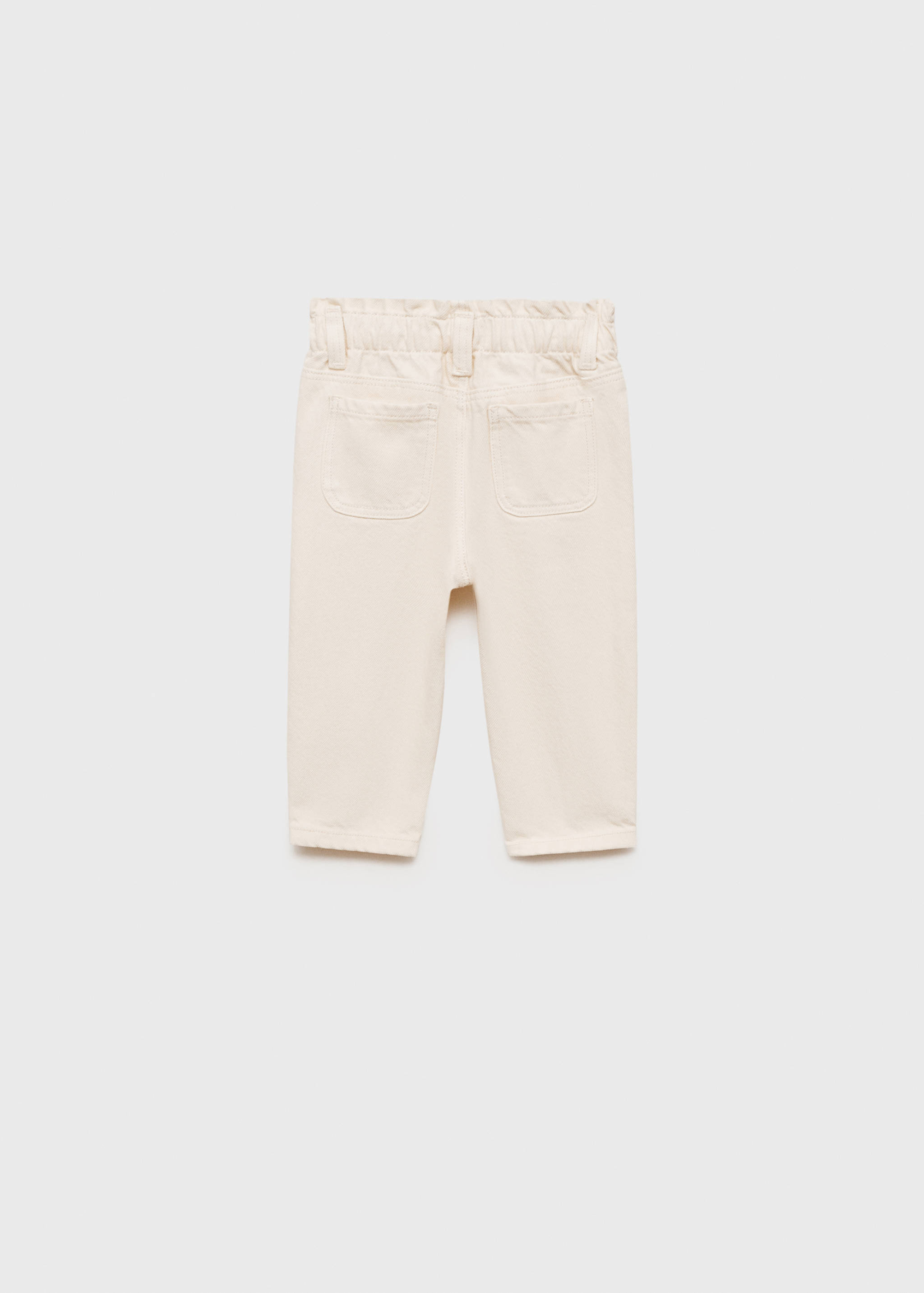 Straight paperbag jeans - Reverse of the article