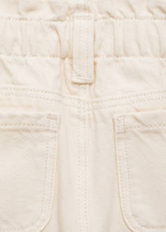 Straight paperbag jeans — Ecru 6