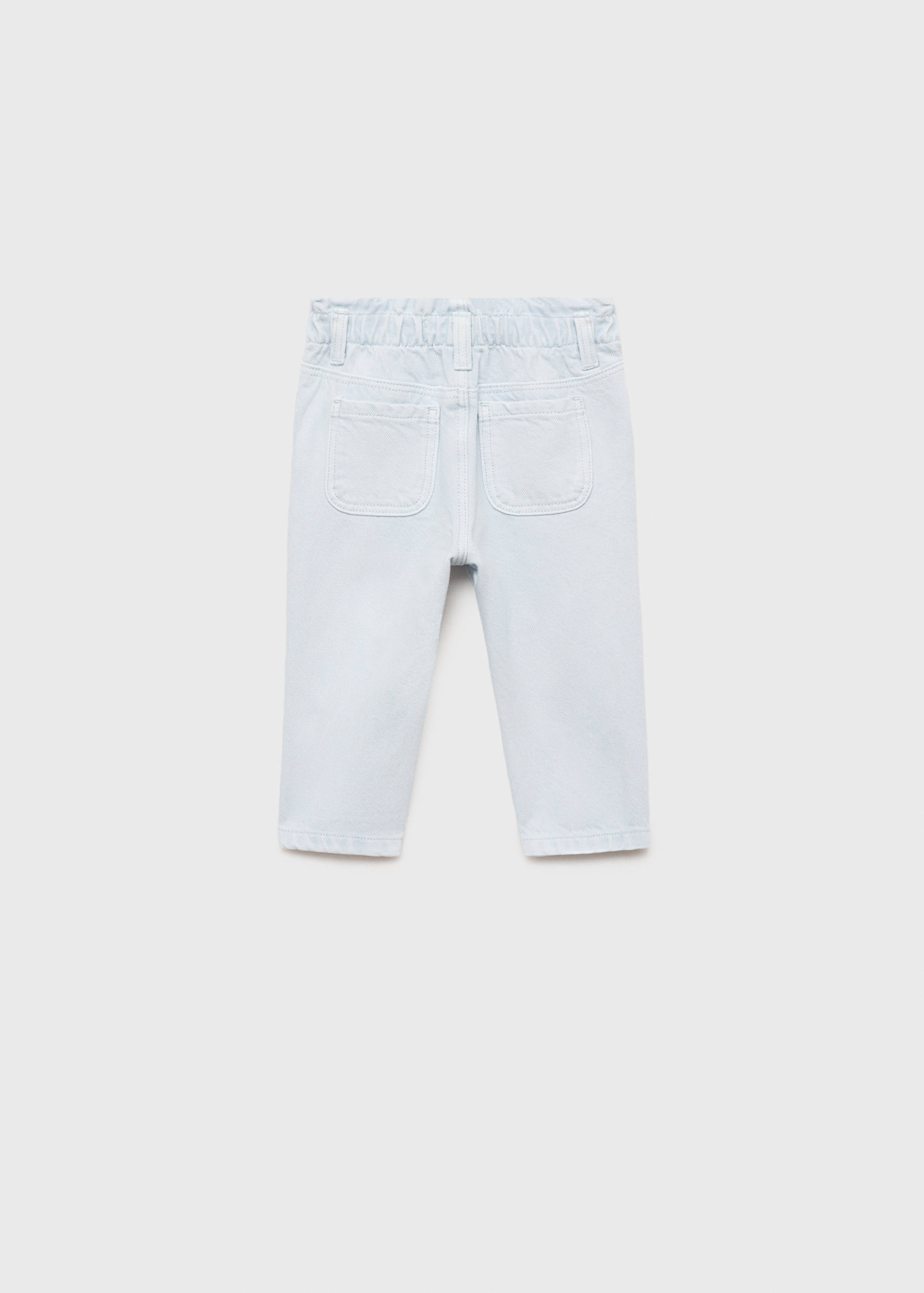 Straight paperbag jeans - Reverse of the article