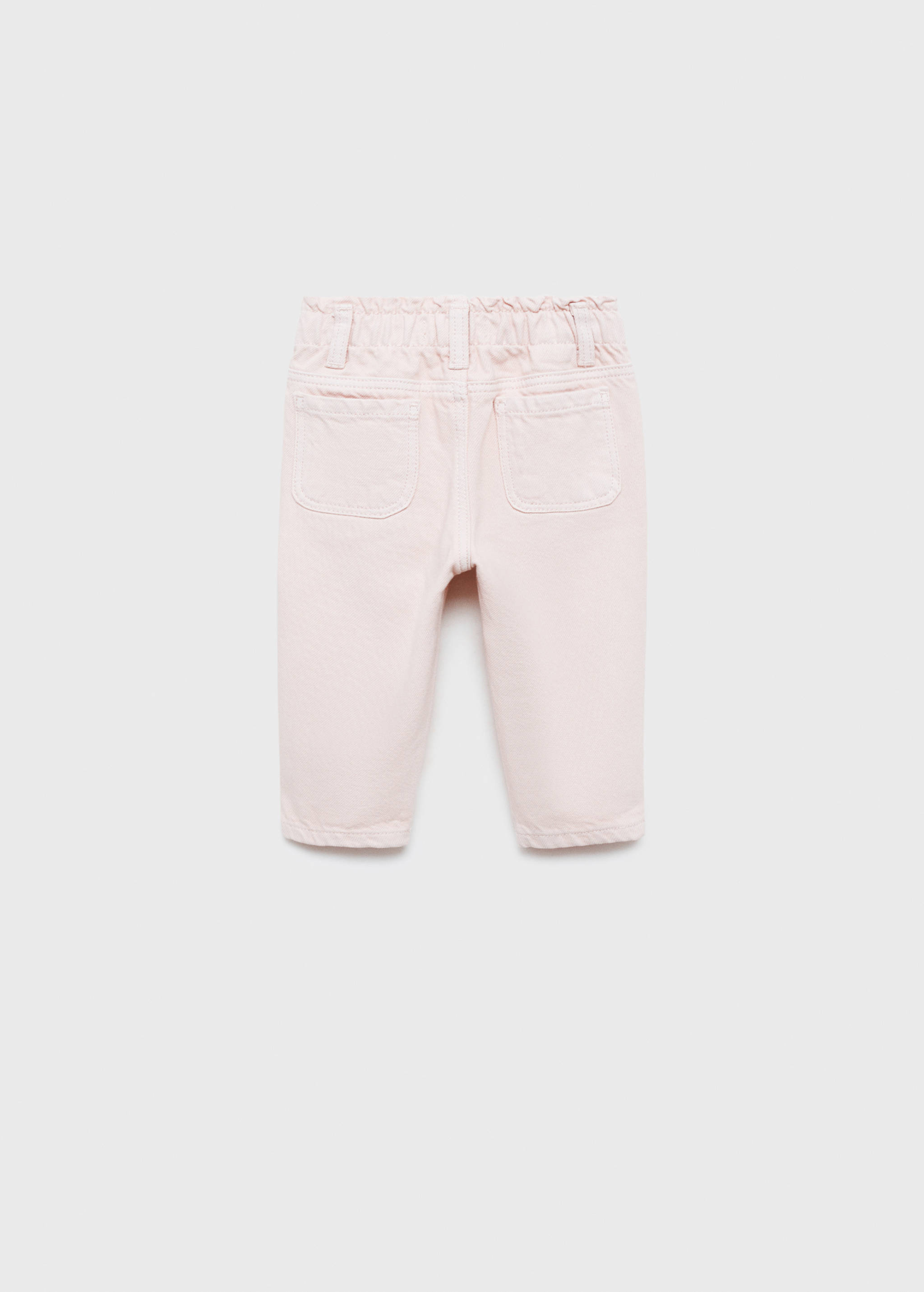 Straight paperbag jeans - Reverse of the article