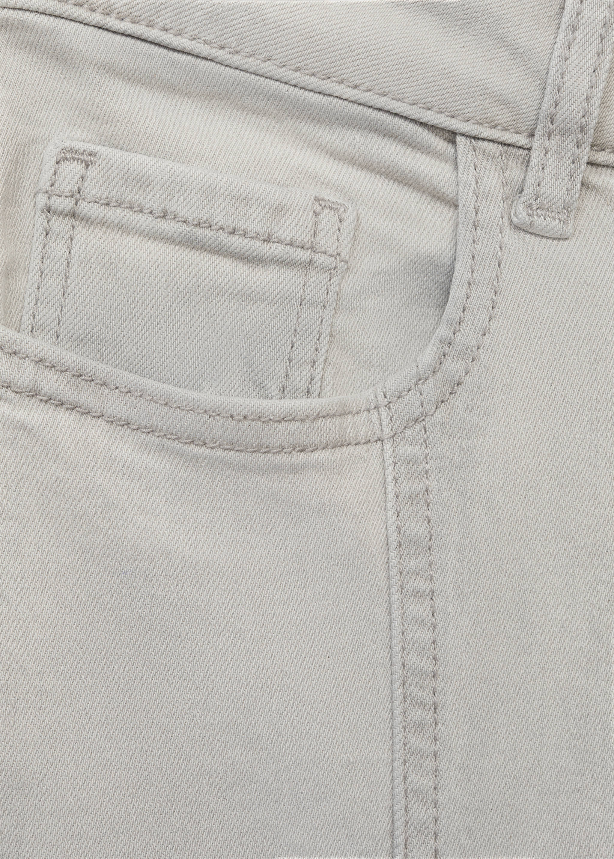 Calças de ganga com cintura baixa e costuras - Pormenor do artigo 0