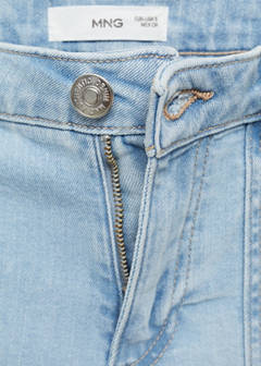 Wideleg low frayed hem jeans — Light Blue 6