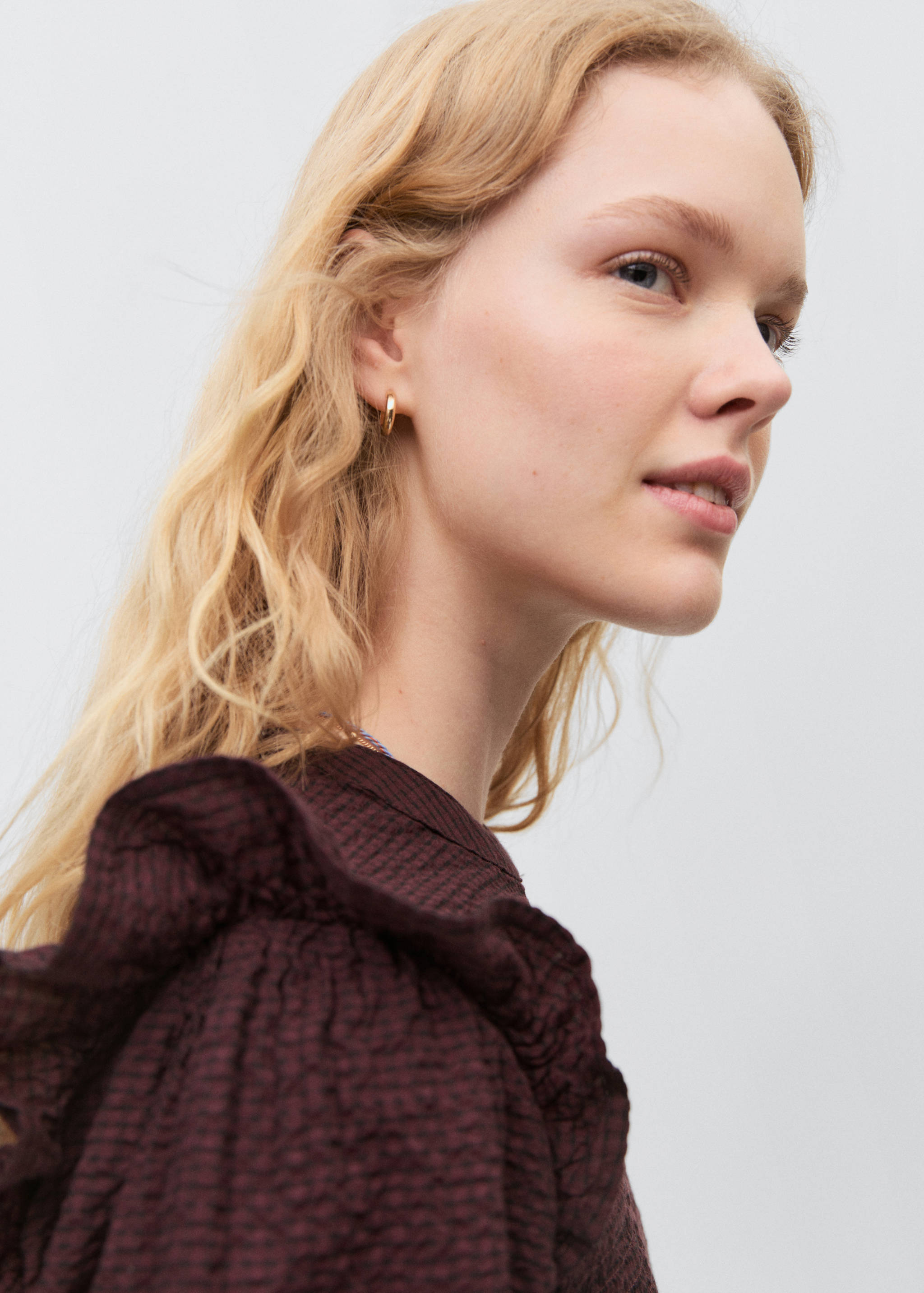 Ruched blouse with ruffles - Details of the article 1