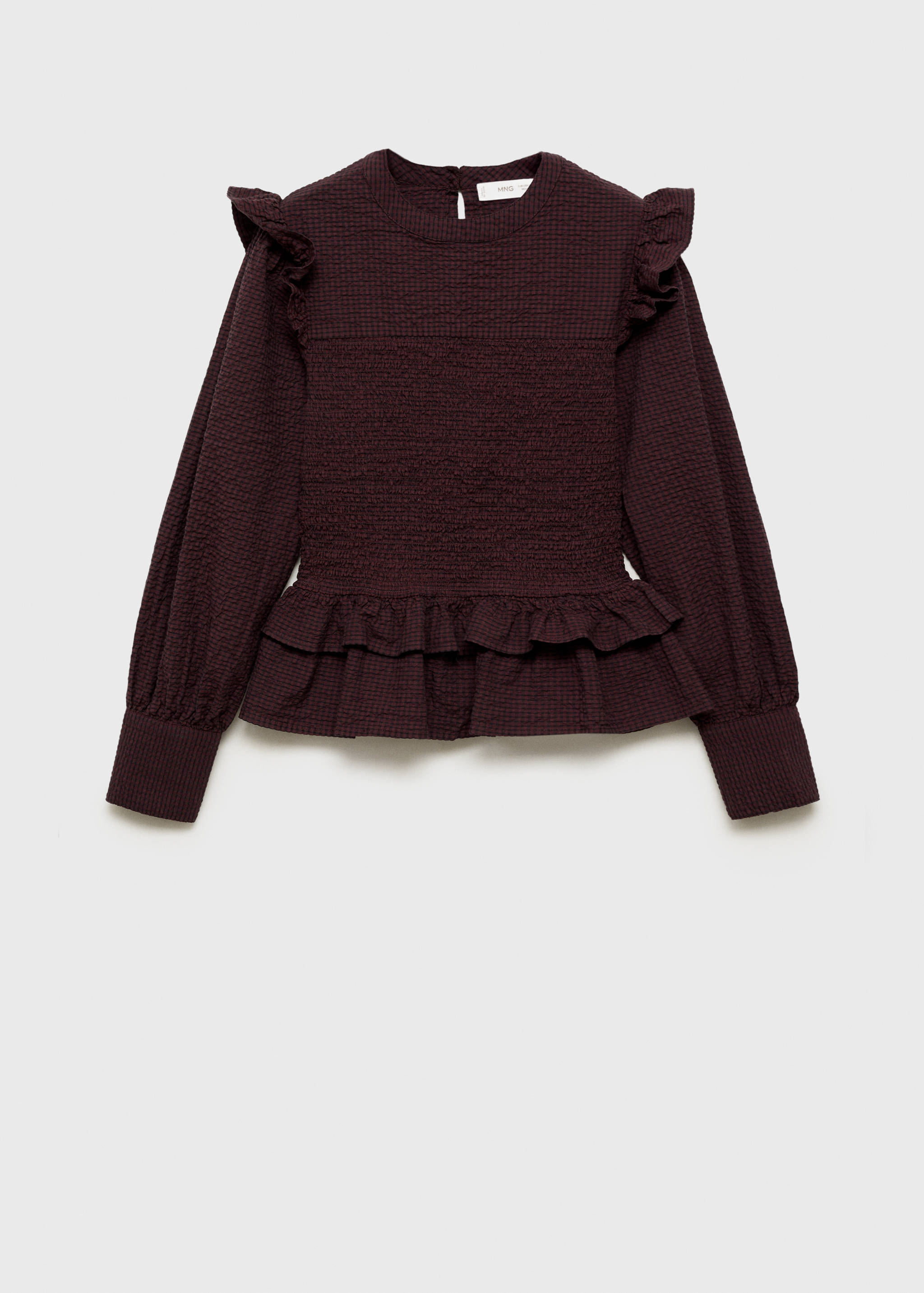 Ruched blouse with ruffles - Article without model