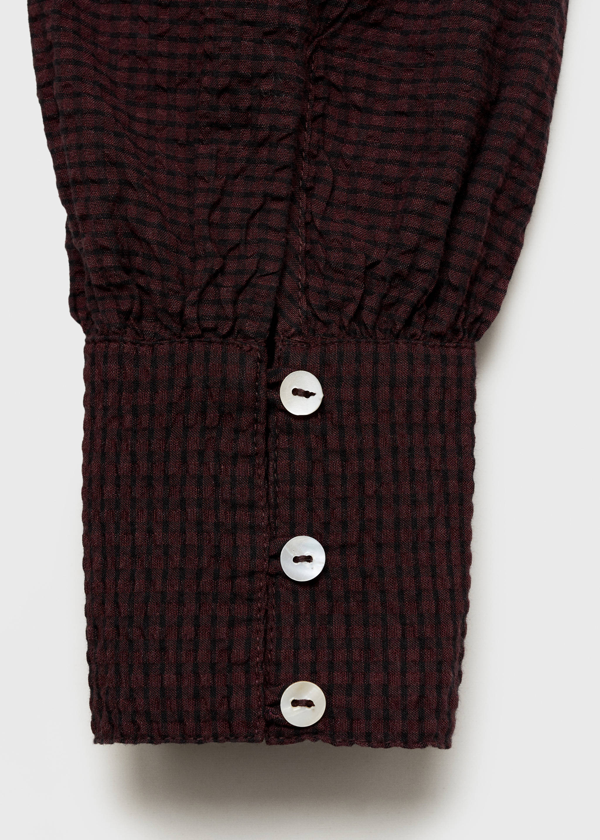 Ruched blouse with ruffles - Details of the article 0