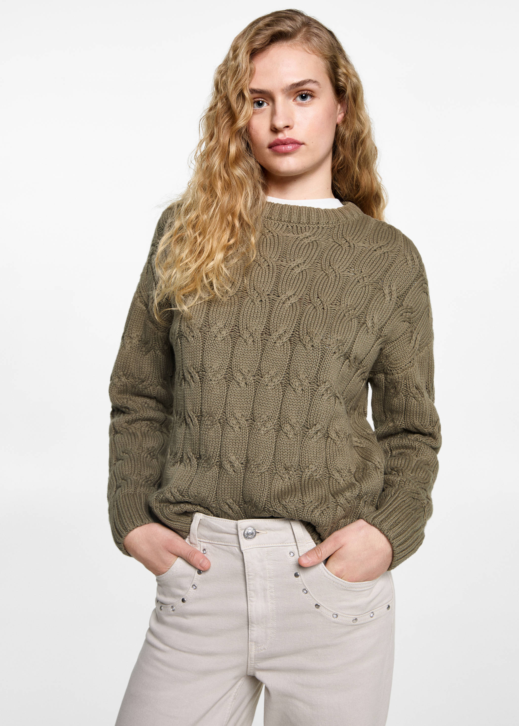 Braids knit sweater - Medium plane