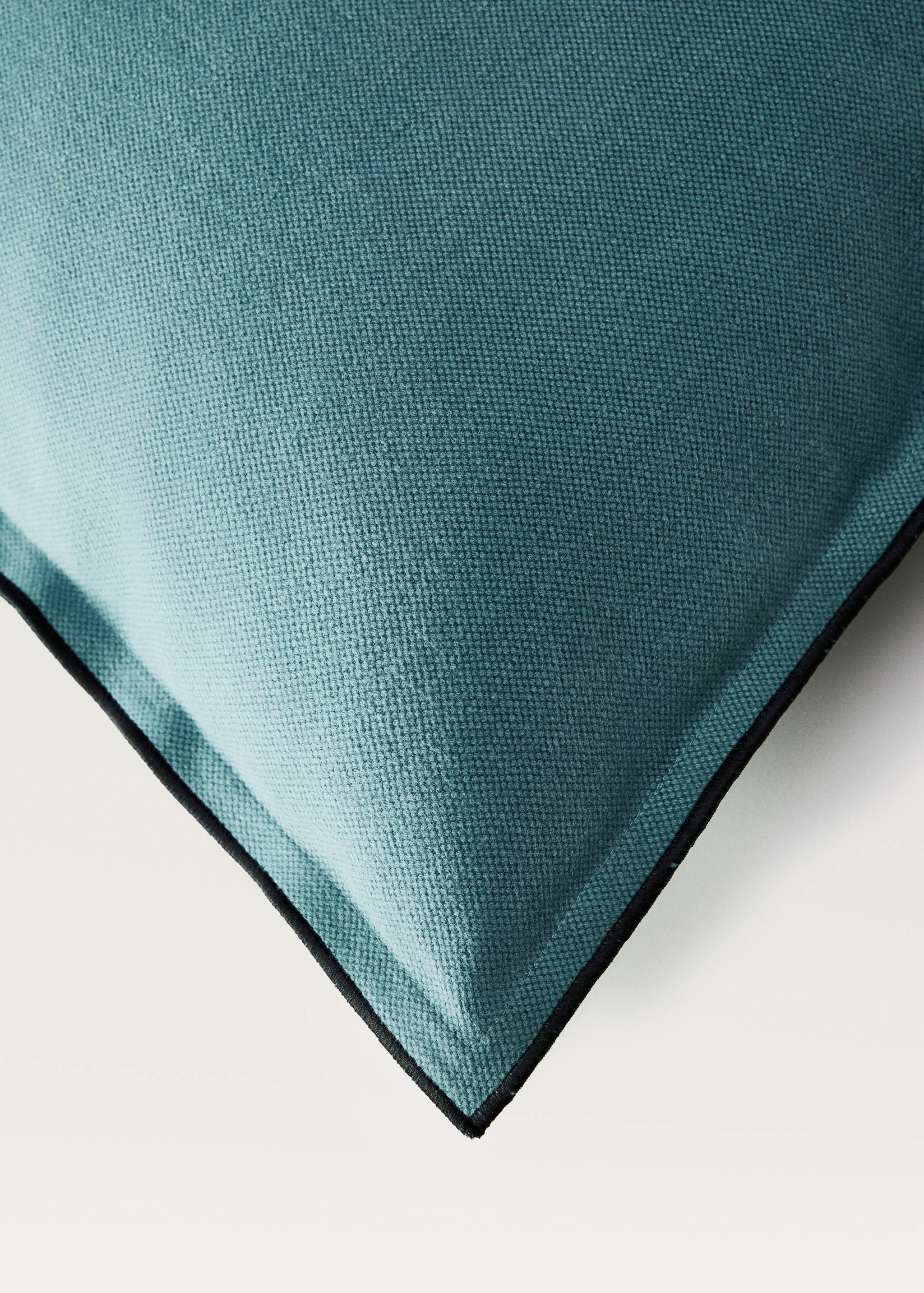 Kissenbezug aus Baumwolle und Leinen, Overlock-Naht, 50 x 50 cm - Detail des Artikels 2