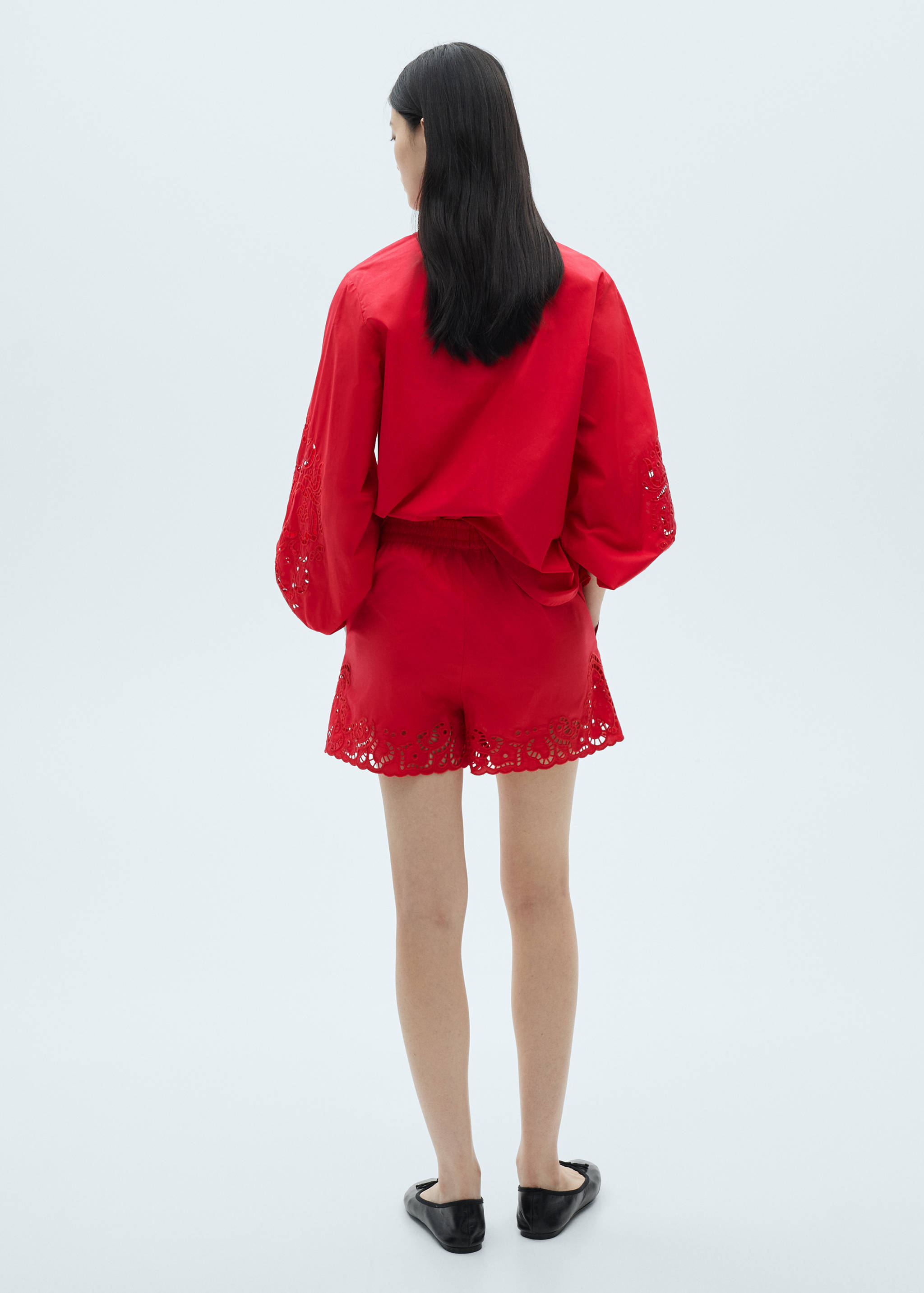 Short coton détails ajourés - Verso de l’article