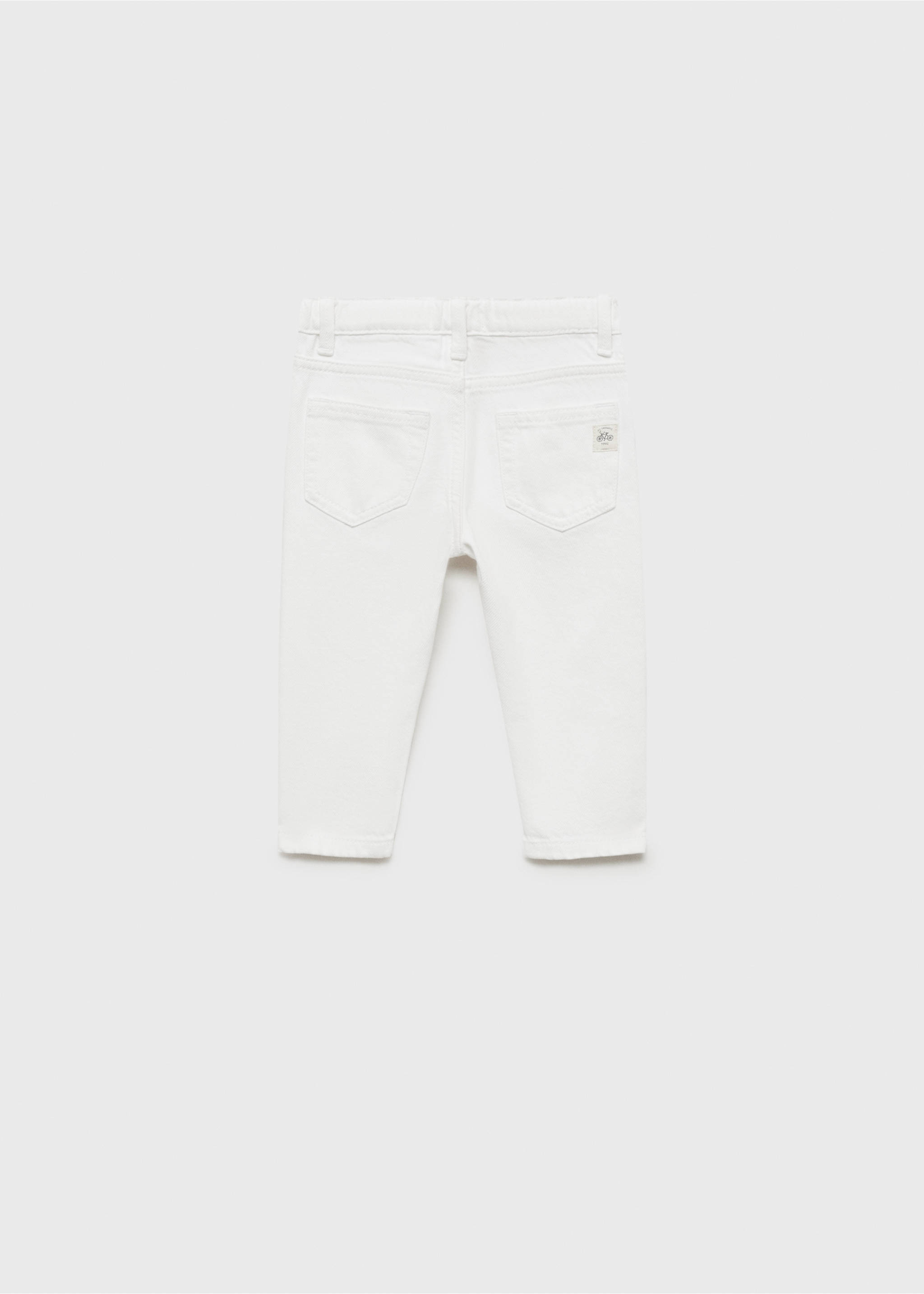 Ripped details skinny-fit jeans - Reverse of the article, White. Ref: 87022534-00.