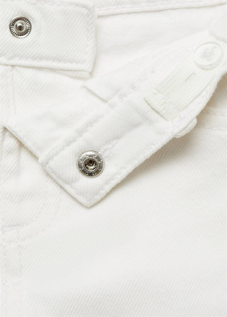 Ripped details skinny-fit jeans — White