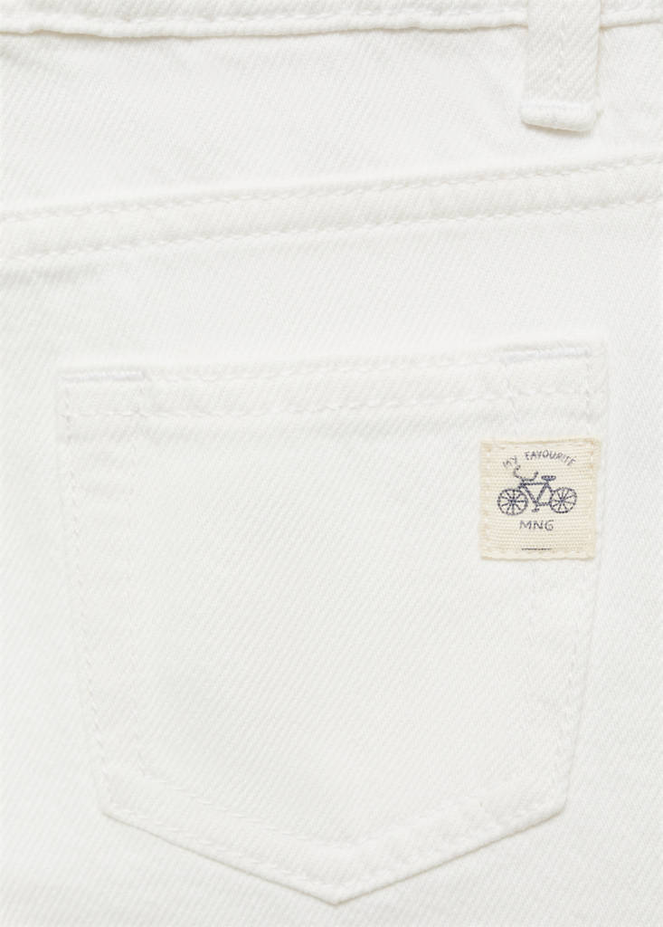 Ripped details skinny-fit jeans — White